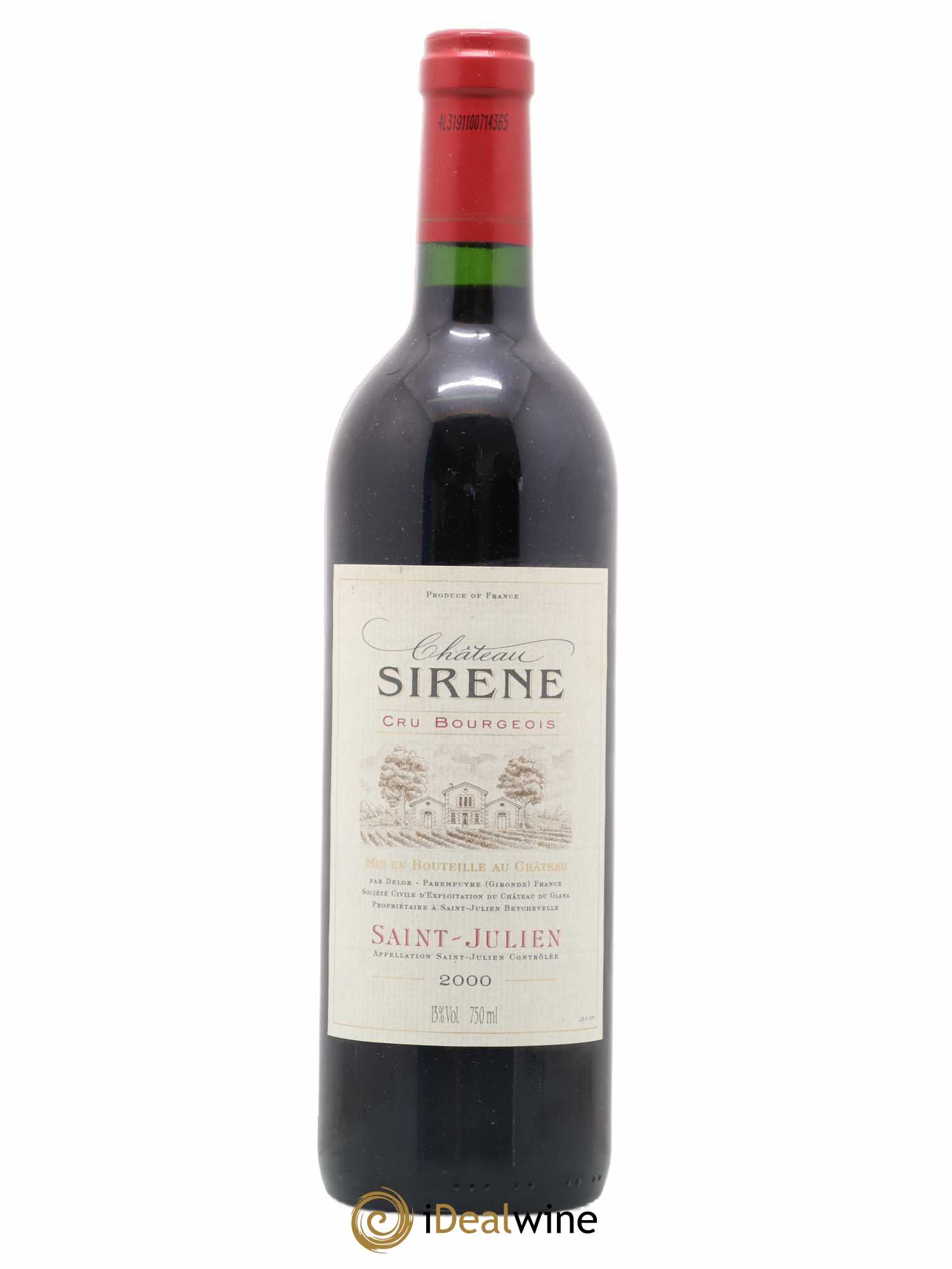 Saint-Julien château sirène 2000 - Lot de 1 bouteille - 0