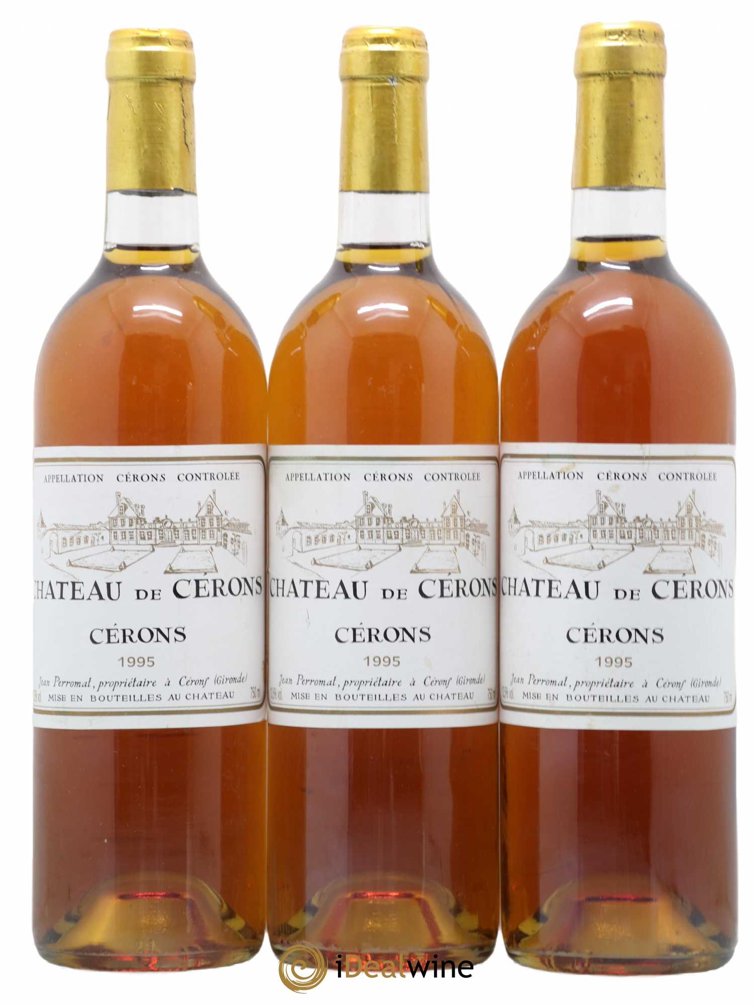 Cérons Château de Cérons 1995 - Posten von 3 Flaschen - 0