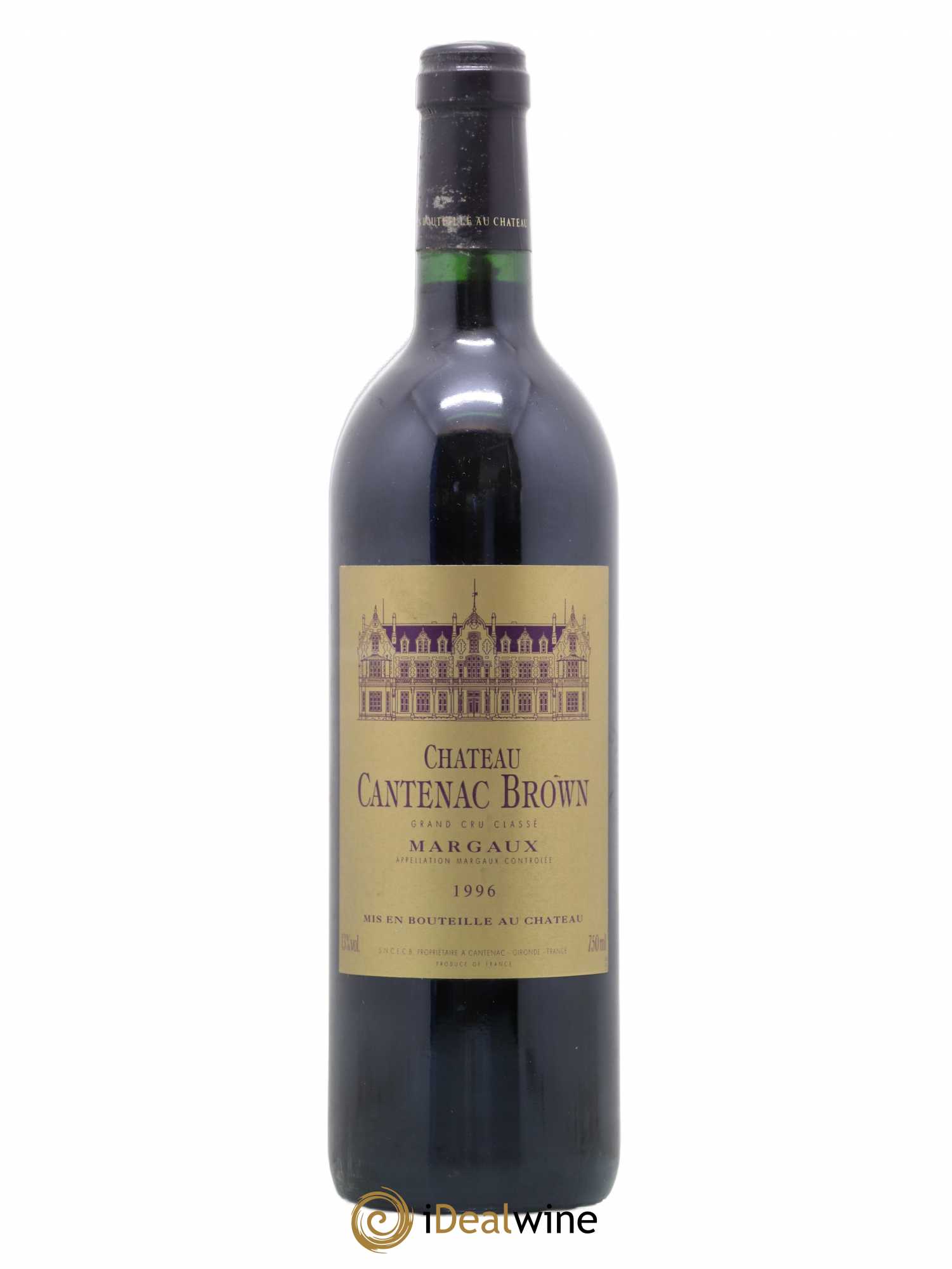 Château Cantenac Brown 3ème Grand Cru Classé 1996 - Lot de 1 bouteille - 0