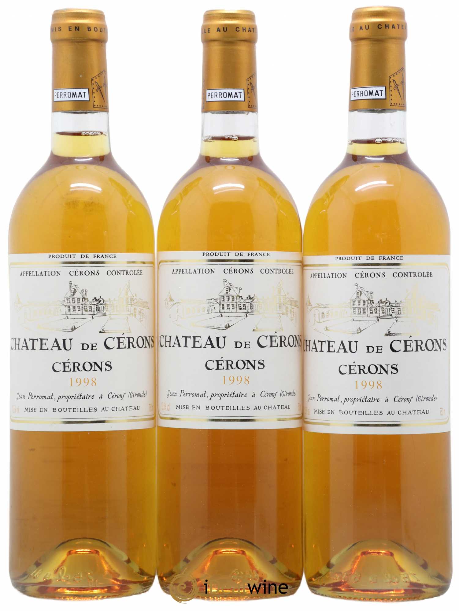 Cérons Château de Cérons 1998 - Lot of 3 bottles - 0