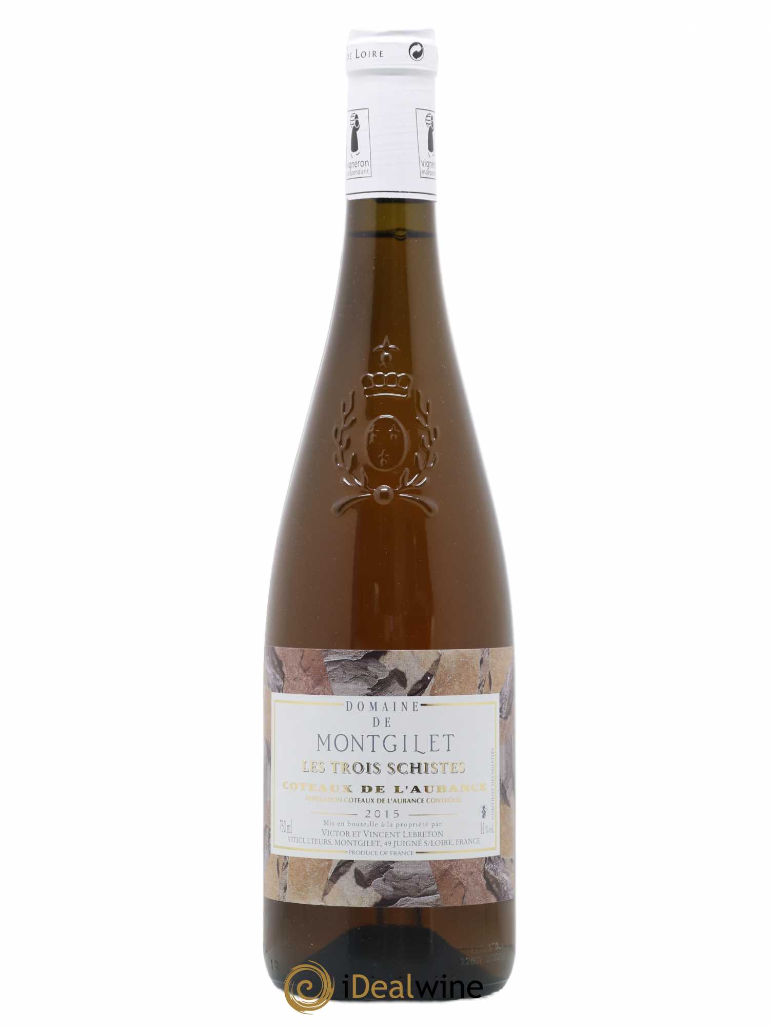 Coteaux de l'Aubance les 3 schistes domaine montgilet 2015 - Lotto di 1 bottiglia - 0