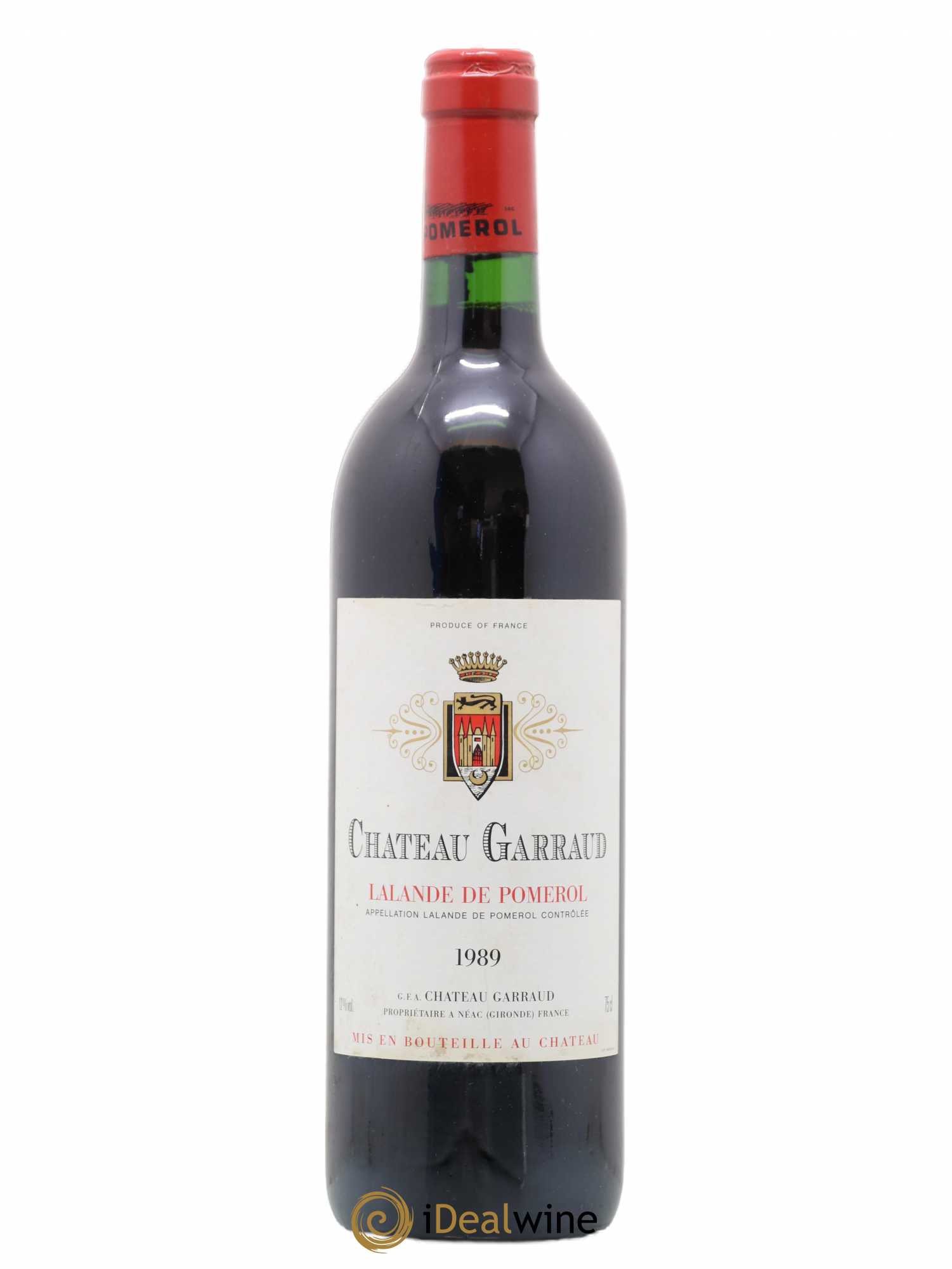 Lalande-de-Pomerol château garraud 1989 - Lot de 1 bouteille - 0
