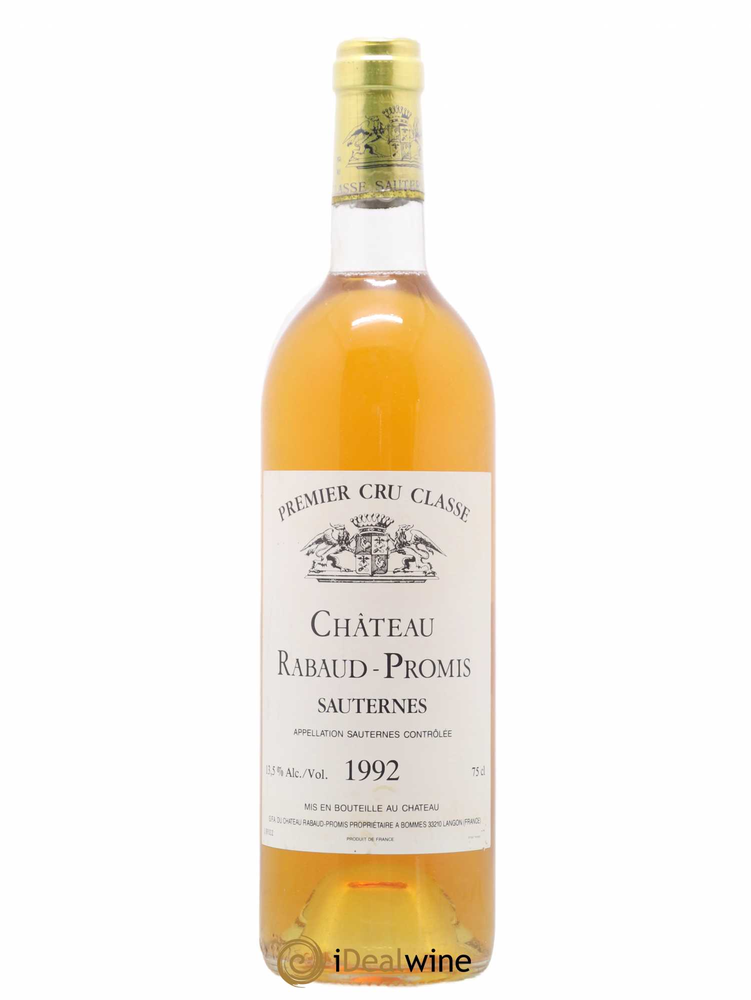 Château Rabaud Promis 1er Grand Cru Classé 1992 - Posten von 1 Flasche - 0