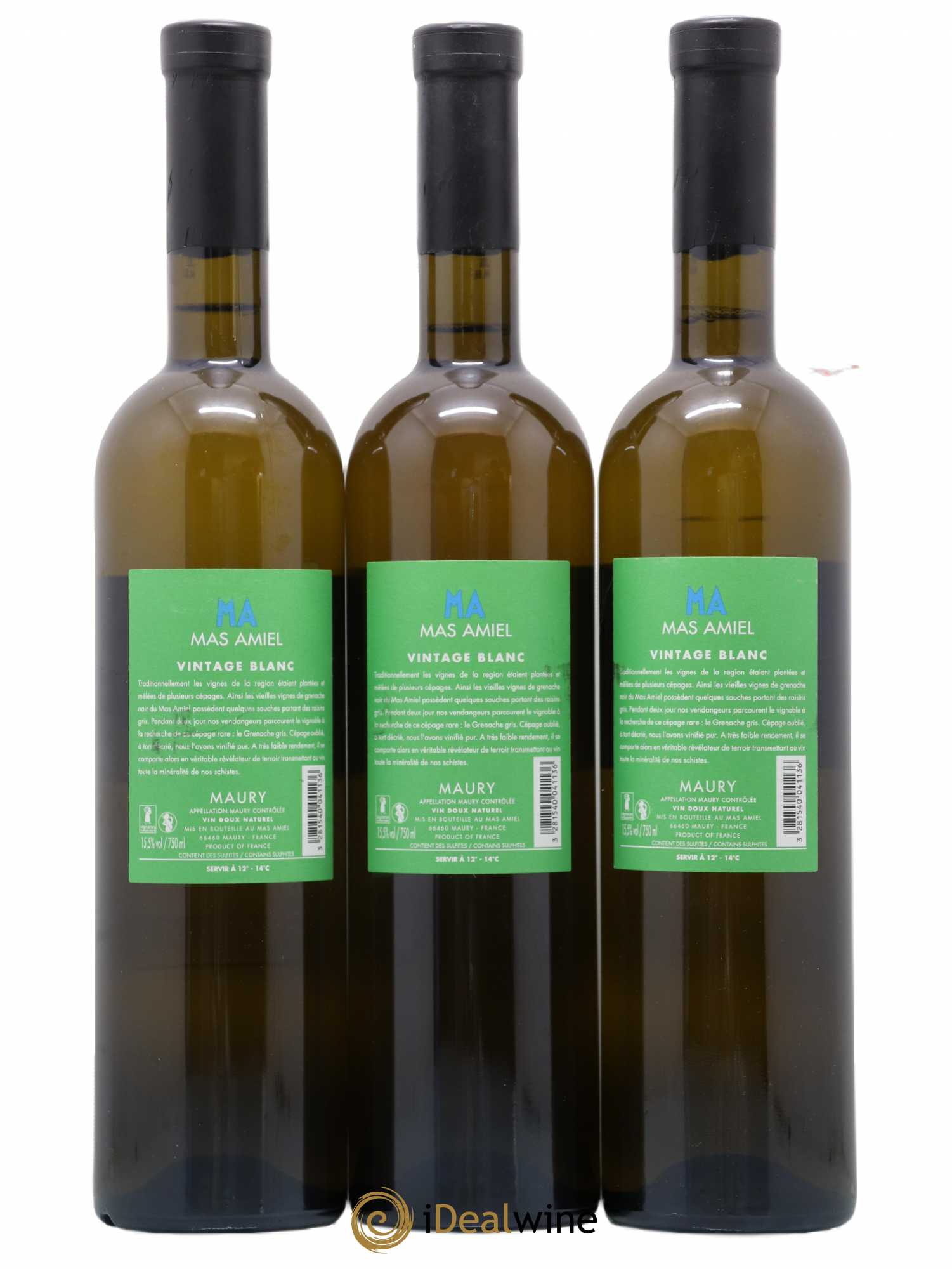 Maury Mas Amiel Millésime 80 2013 - Lot de 3 bouteilles - 1