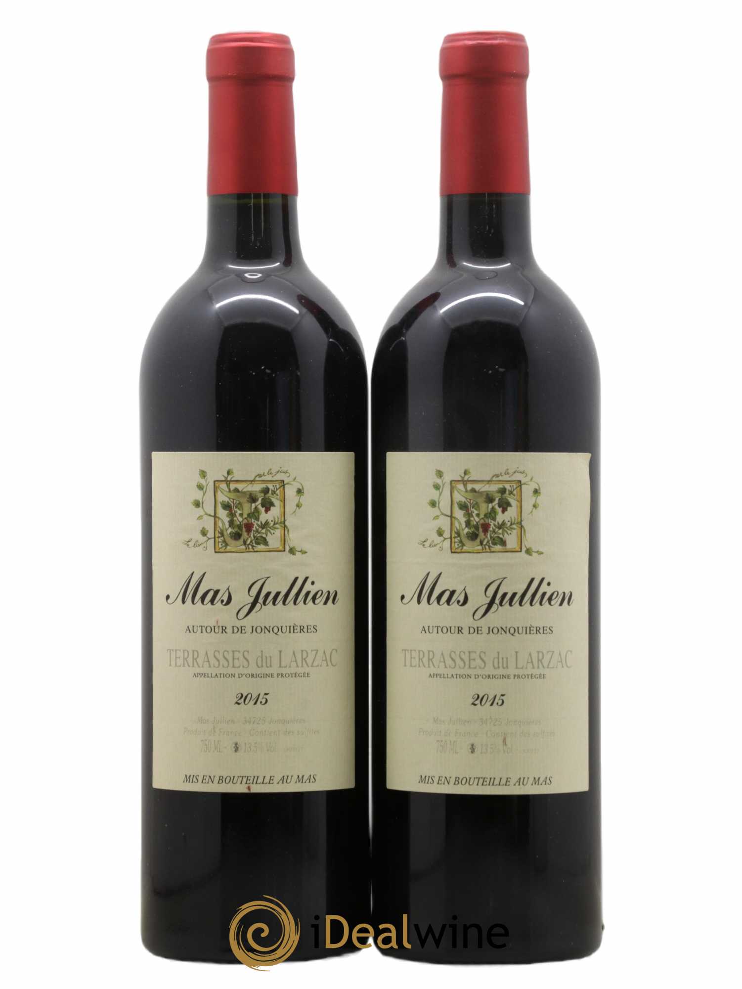 Terrasses du Larzac Mas Jullien Olivier Jullien 2015 - Lot de 2 bouteilles - 0