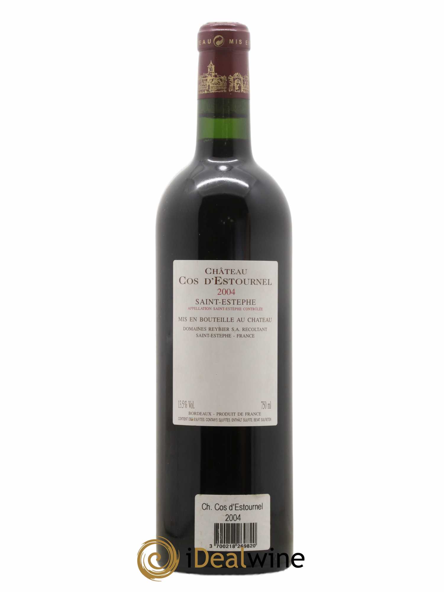 Cos d'Estournel 2ème Grand Cru Classé 2004 - Lot de 1 bouteille - 1