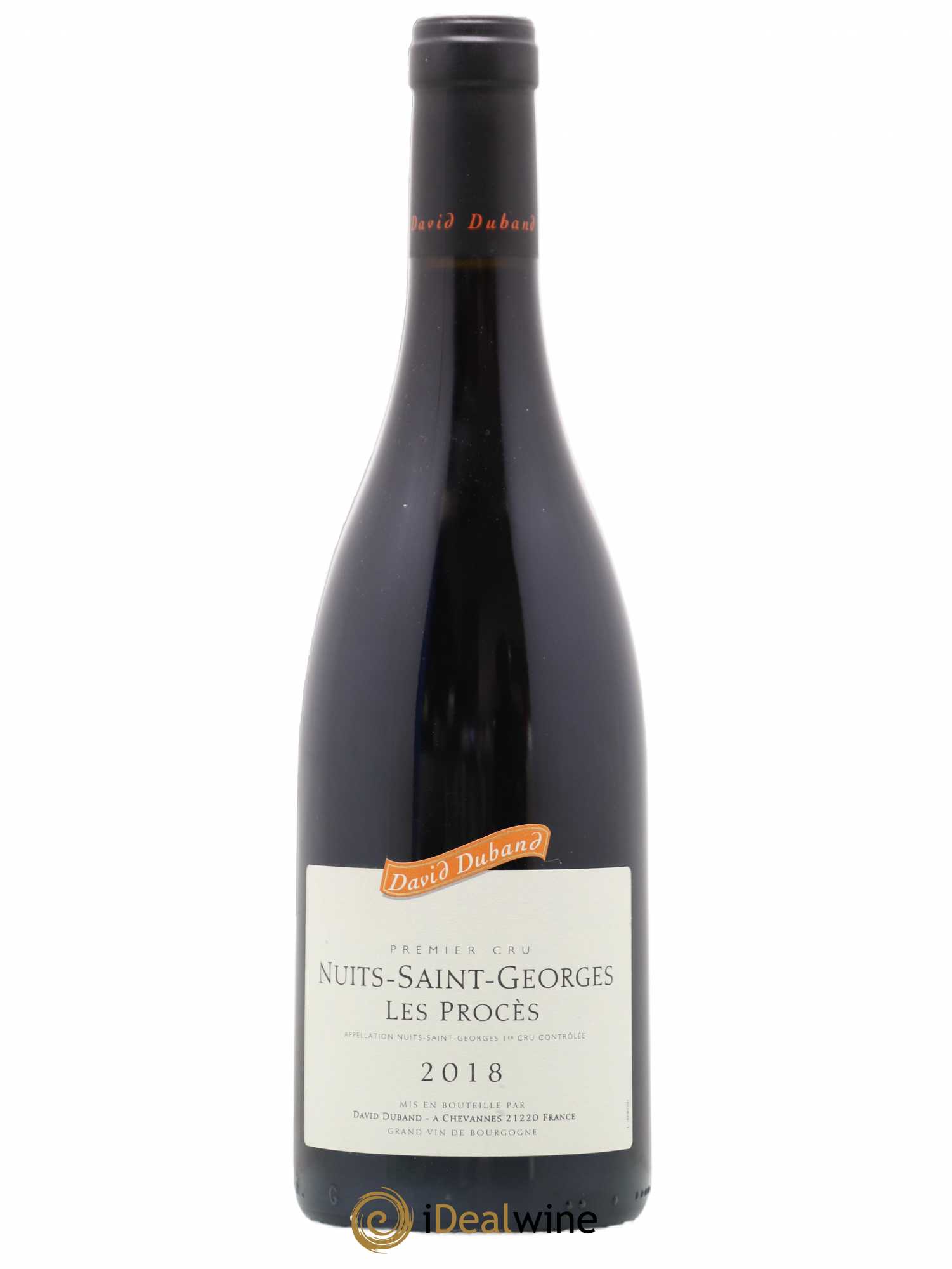 Nuits-Saint-Georges 1er Cru Les Procès David Duband (Domaine) 2018 - Lot de 1 bouteille - 0