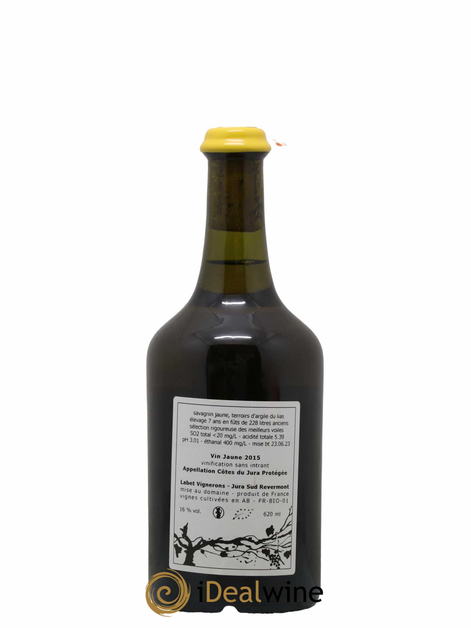 Côtes du Jura Vin Jaune Romain - Julien - Charline Labet 2015 - Lot de 1 bouteille - 1