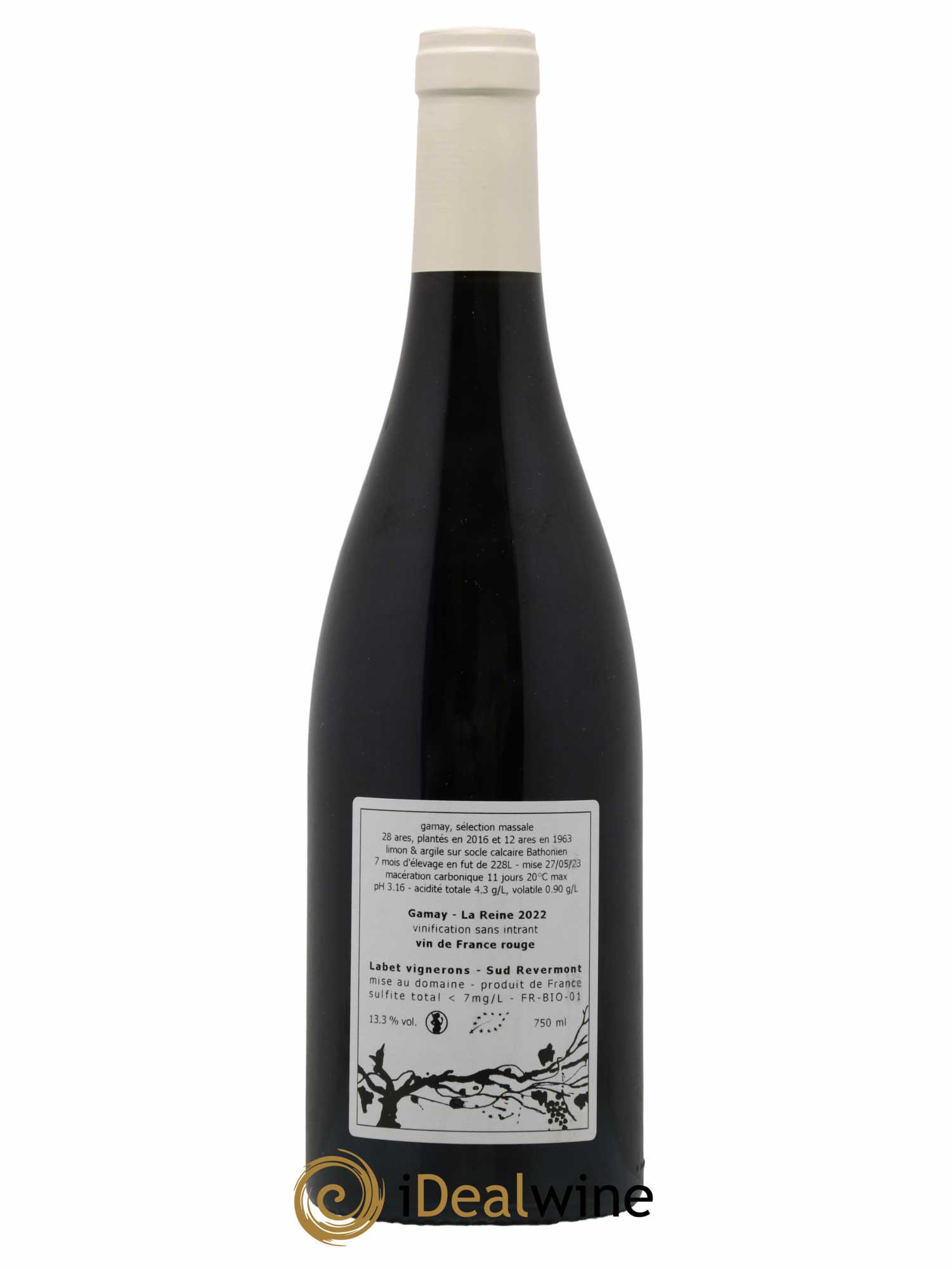Vin de France Gamay La Reine Labet (Domaine) 2022 - Lot de 1 bouteille - 1