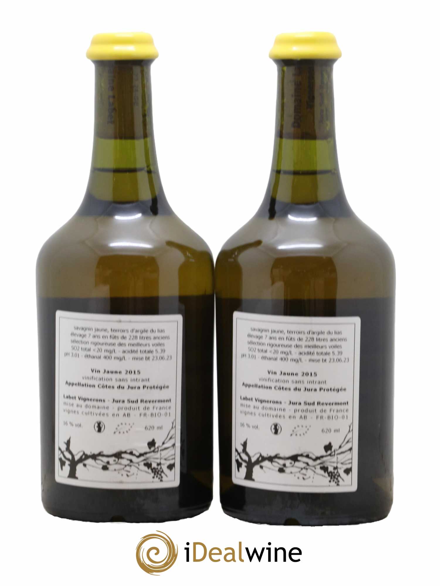 Côtes du Jura Vin Jaune Romain - Julien  - Charline Labet 2015 - Lot de 2 bouteilles - 1