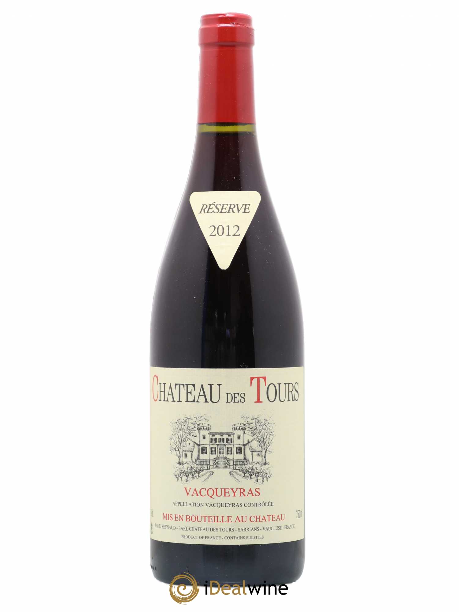 Vacqueyras Château des Tours Emmanuel Reynaud 2012 - Lot de 1 bouteille - 0