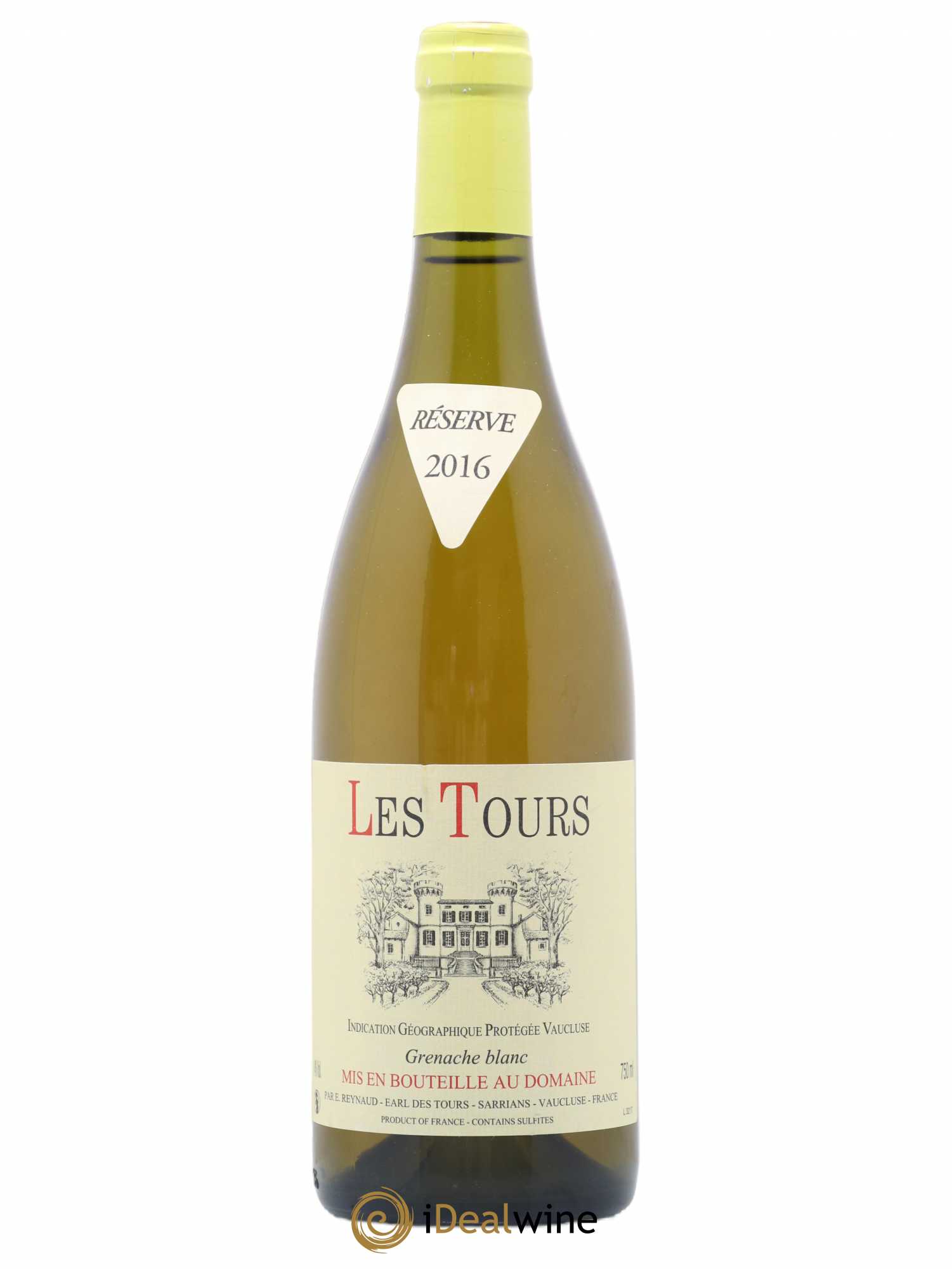 Vaucluse (Vin de Pays de Vaucluse) Les Tours Grenache Blanc Emmanuel Reynaud 2016 - Lot de 1 bouteille - 0
