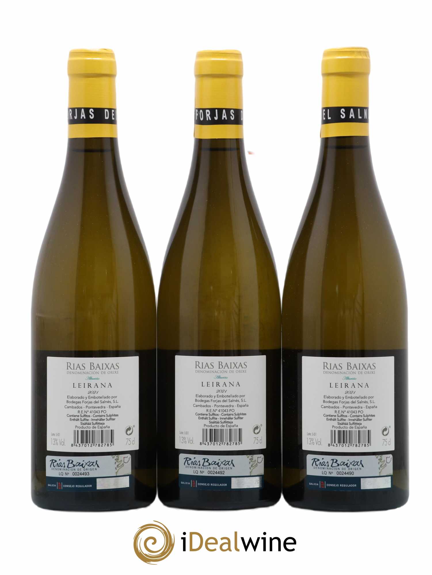 Espagne Rias Baixas Leirana Forjas Del Salnes  2021 - Posten von 3 Flaschen - 1