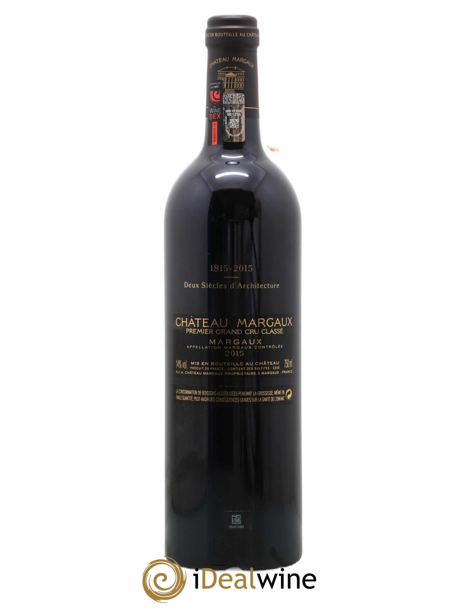 Château Margaux 1er Grand Cru Classé 2015 - Lot de 1 bouteille - 1
