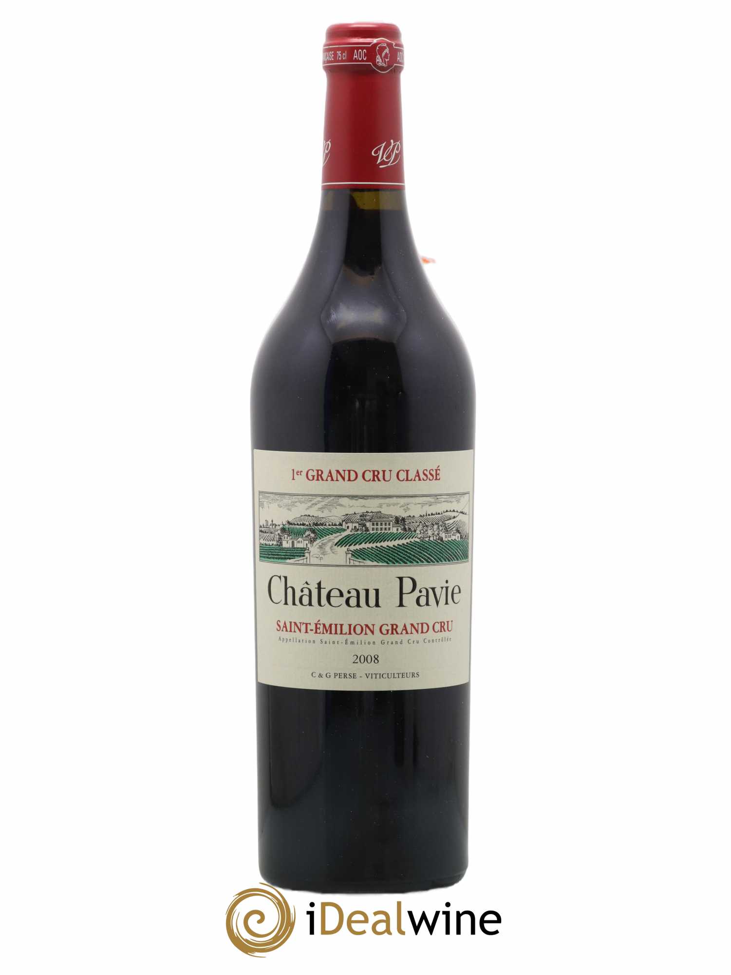 Château Pavie 1er Grand Cru Classé A 2008 - Lot de 1 bouteille - 0