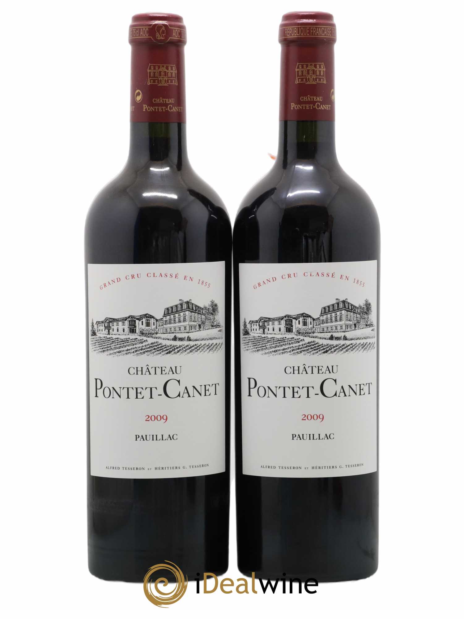 Château Pontet Canet 5ème Grand Cru Classé 2009 - Lot de 2 bouteilles - 0