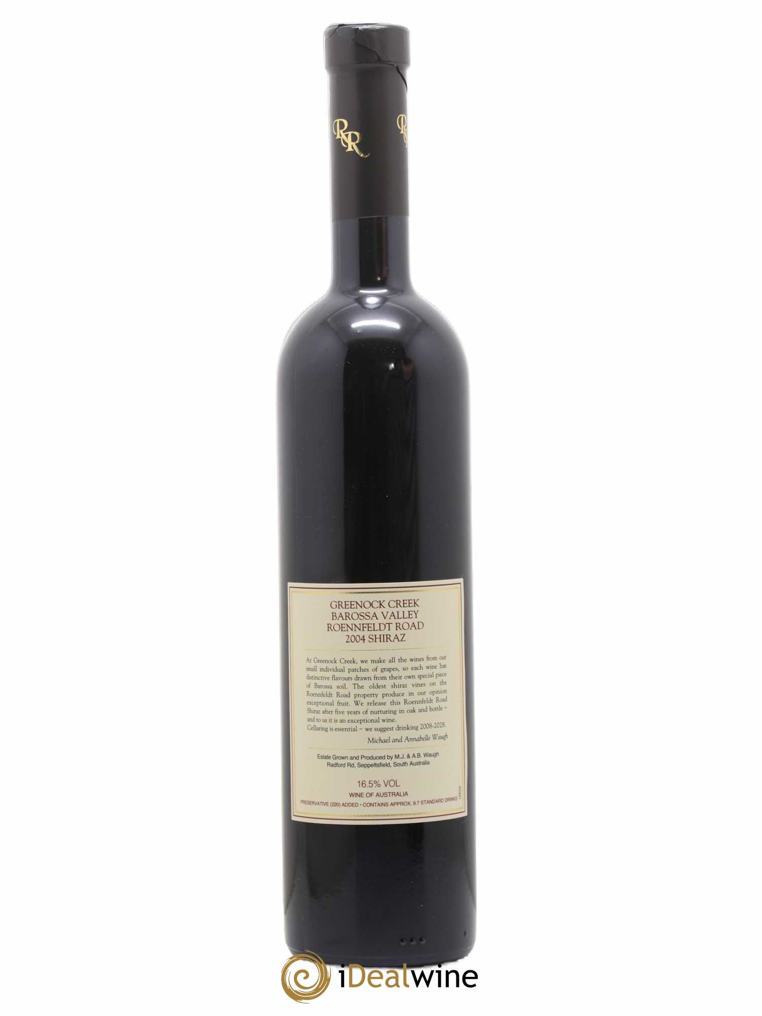 Barossa Valley  Shiraz Greenock Creek  Roennfeldt Road 2004 - Lot de 1 bouteille - 1