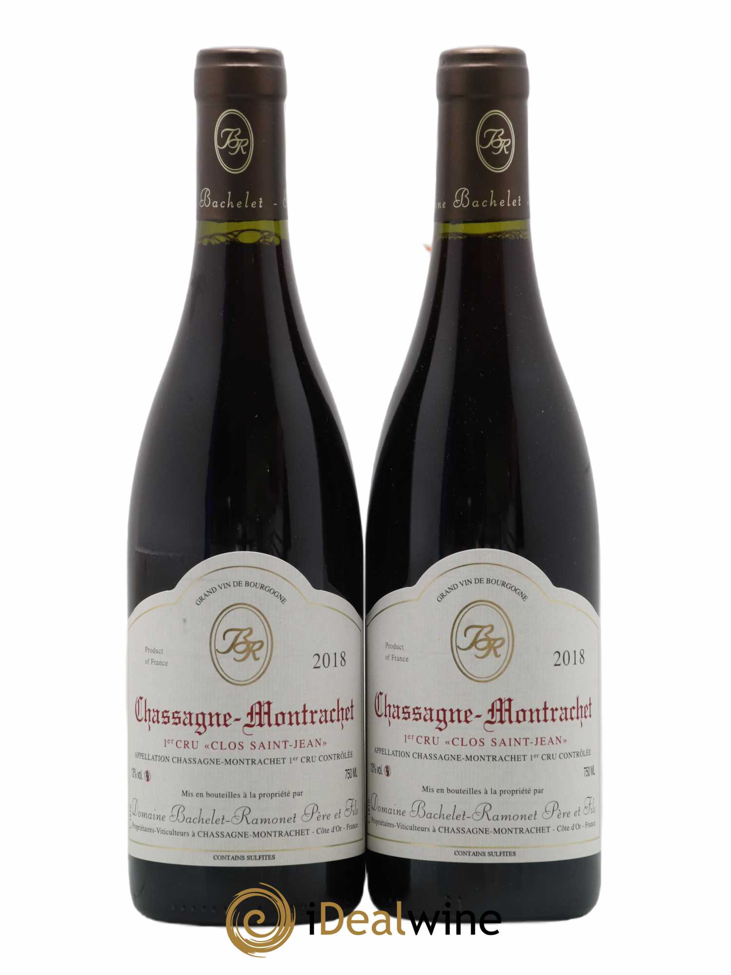 Chassagne-Montrachet 1er Cru Clos Saint-Jean Bachelet-Ramonet (Domaine) 2018 - Lot de 2 bouteilles - 0