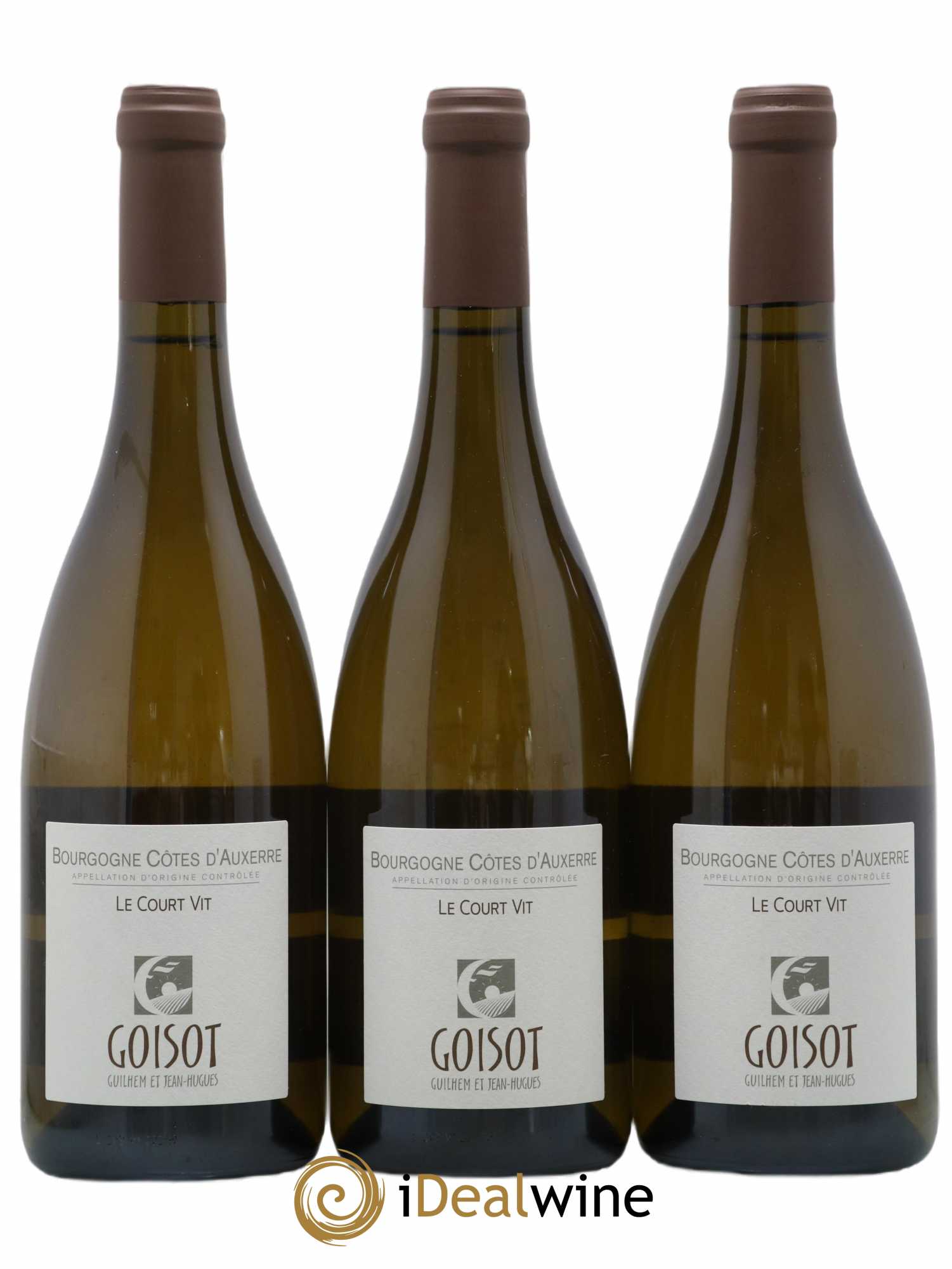 Bourgogne Côtes d'Auxerre Le Court Vit Goisot 2017 - Lot de 3 bouteilles - 0