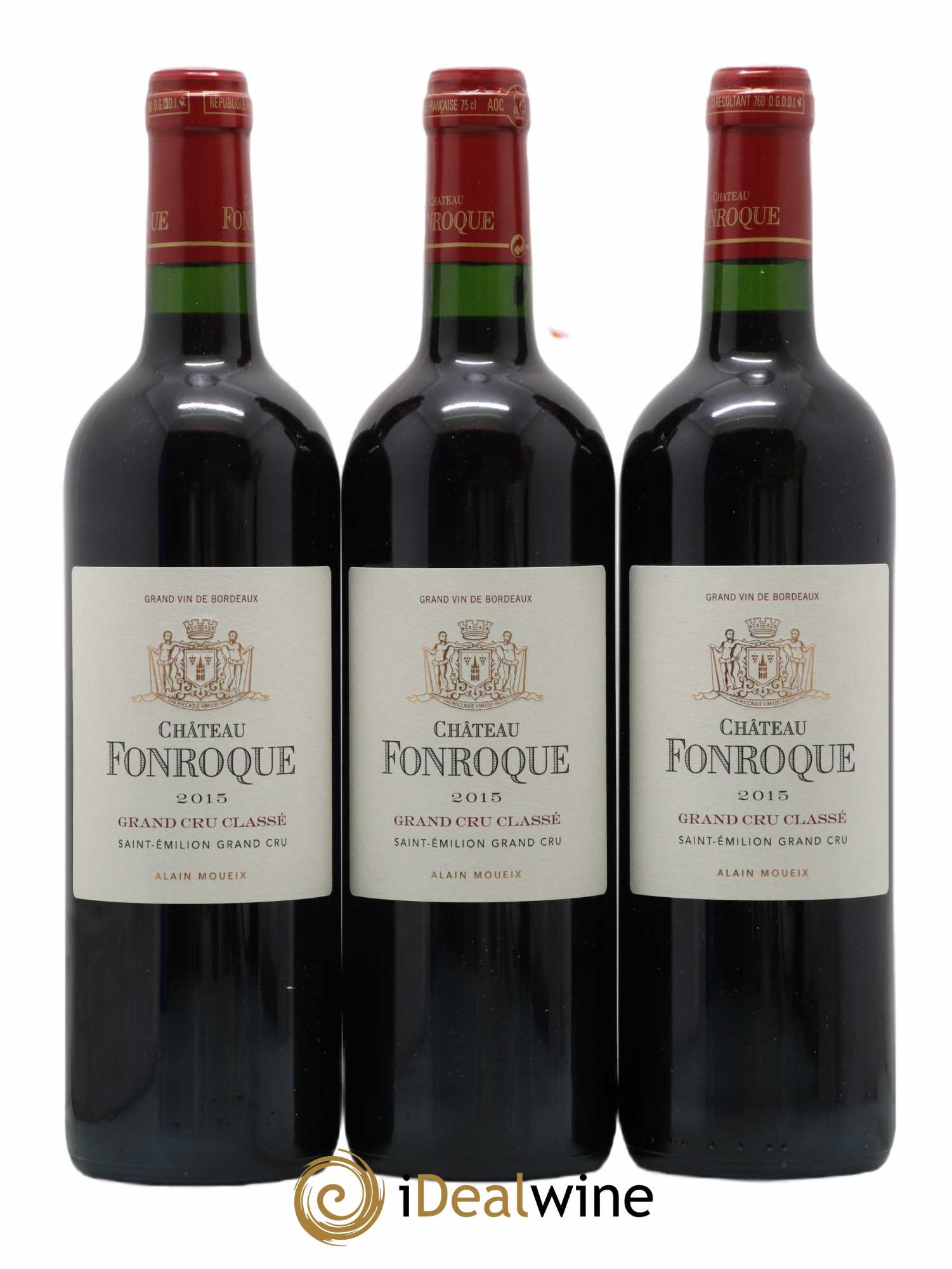 Château Fonroque Grand Cru Classé 2015 - Lot de 3 bouteilles - 0