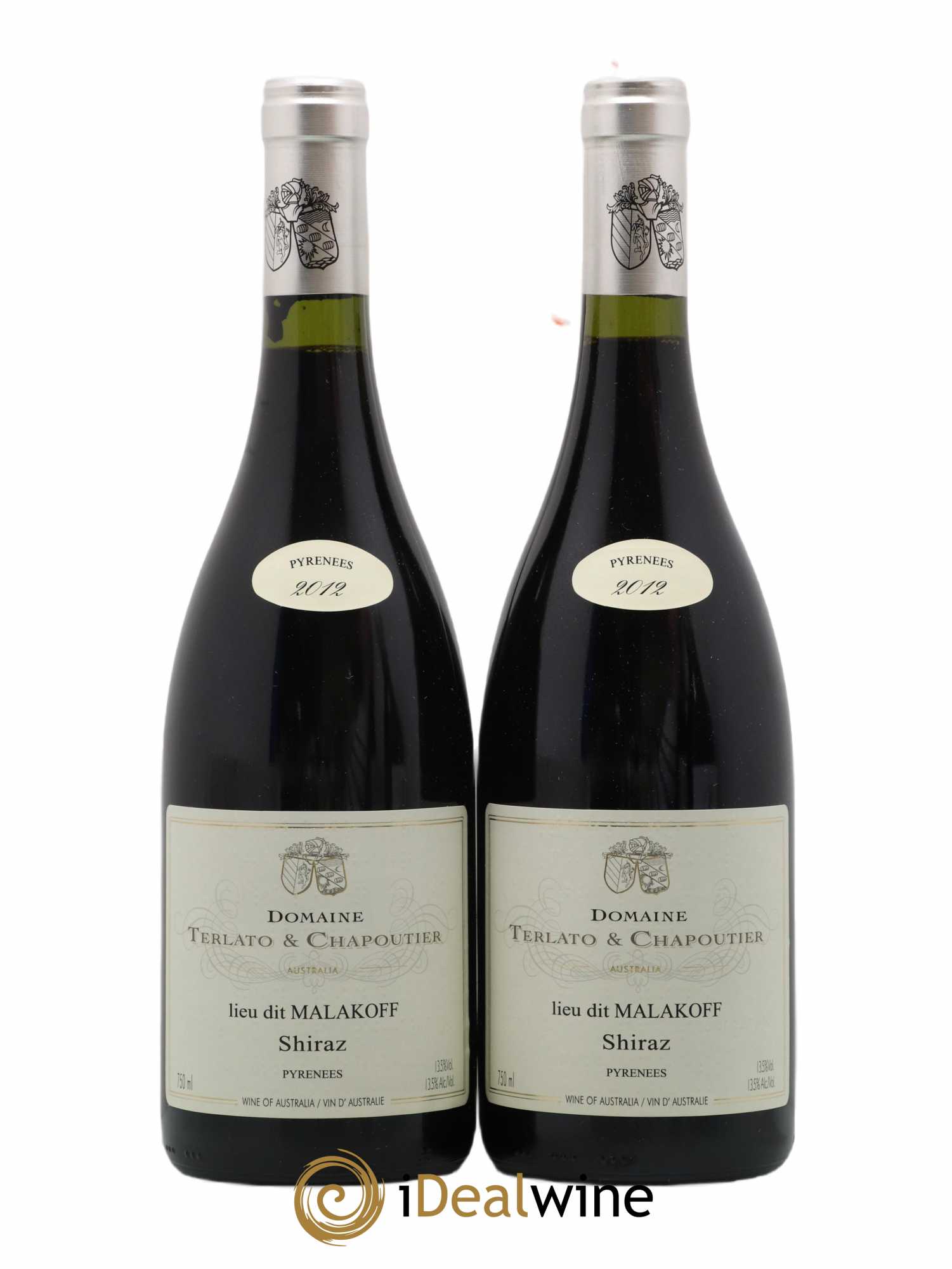 Australie Terlato & Chapoutier Shiraz Malakoff 2012 - Posten von 2 Flaschen - 0