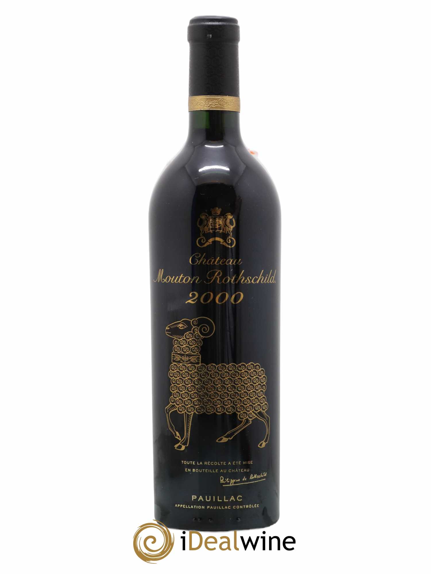 Château Mouton Rothschild 1er Grand Cru Classé 2000 - Lot de 1 bouteille - 0
