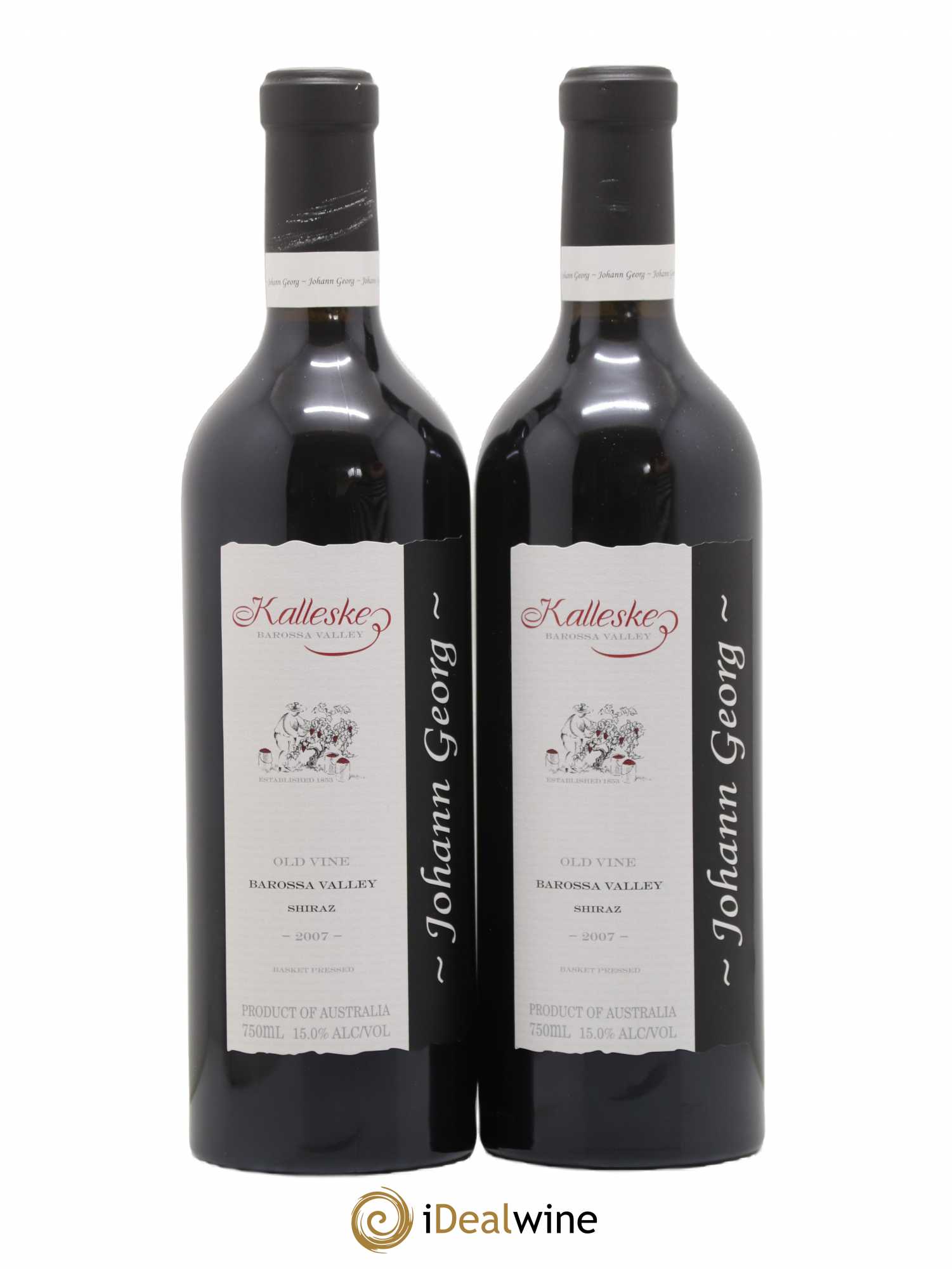 Australie Barossa Valley Kalleske Johan Georg Shiraz 2007 - Posten von 2 Flaschen - 0