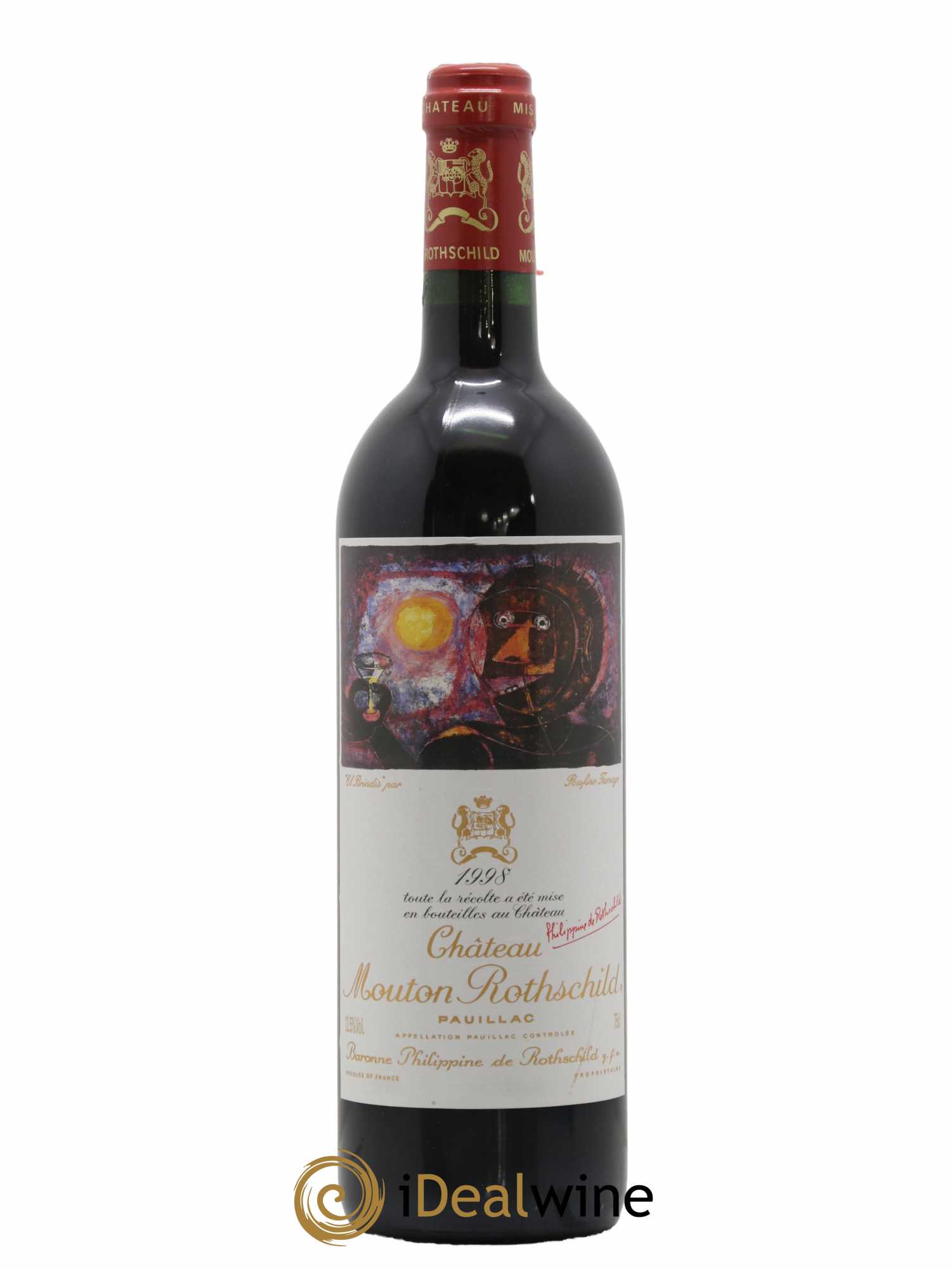 Château Mouton Rothschild 1er Grand Cru Classé 1998 - Lot de 1 bouteille - 0