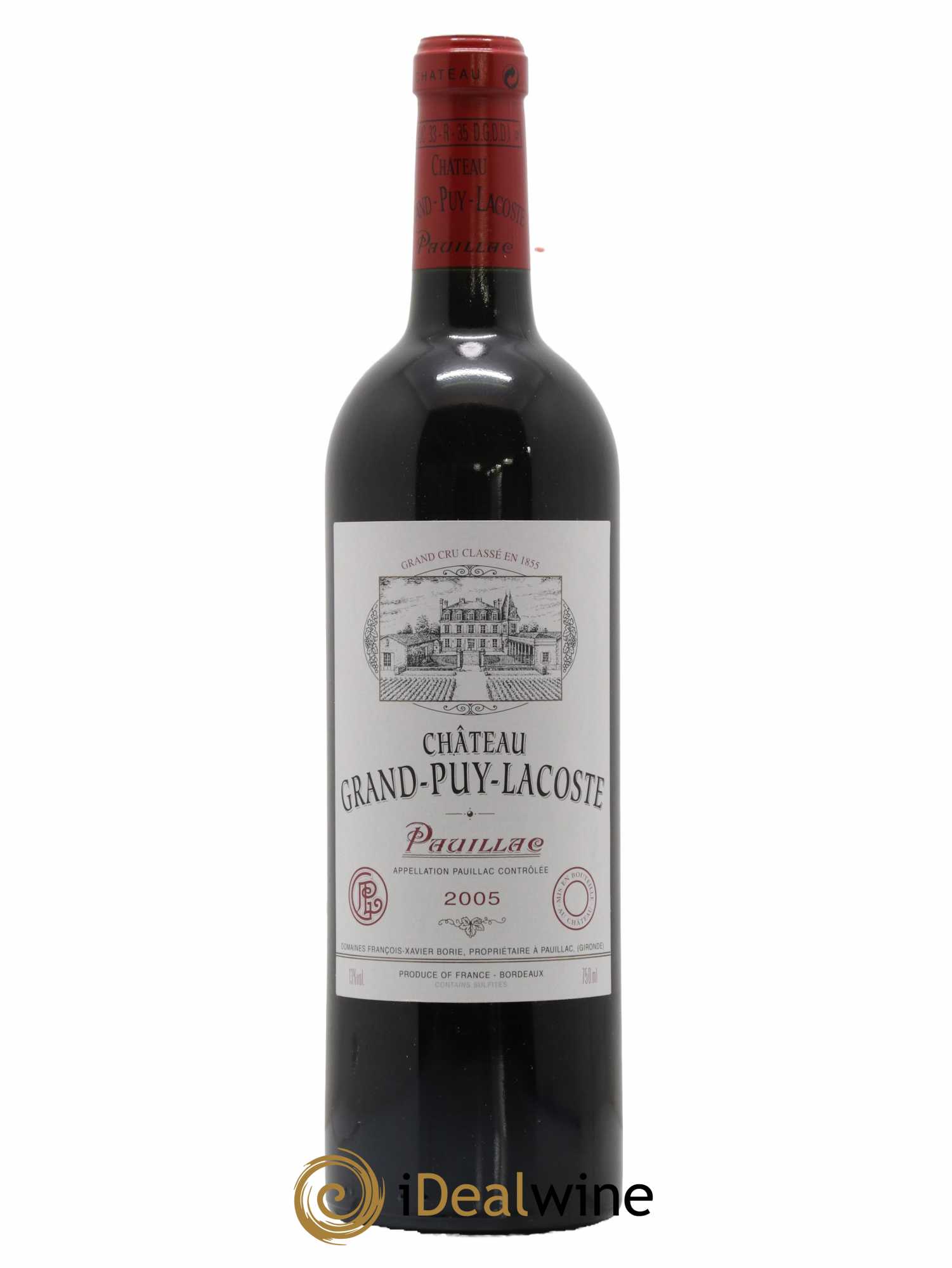 Château Grand Puy Lacoste 5ème Grand Cru Classé 2005 - Lot de 1 bouteille - 0