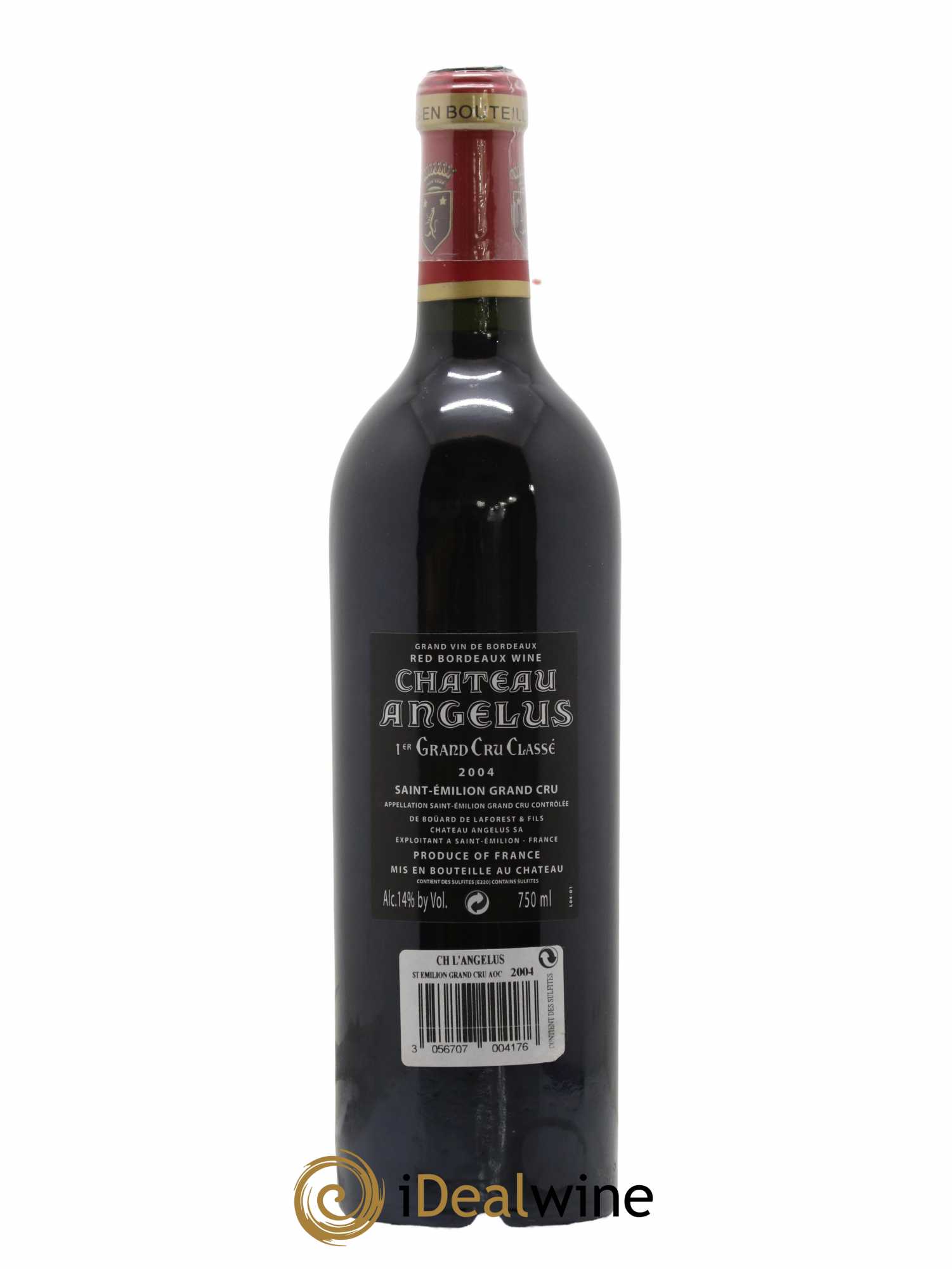 Château Angélus 1er Grand Cru Classé A 2004 - Lot de 1 bouteille - 1
