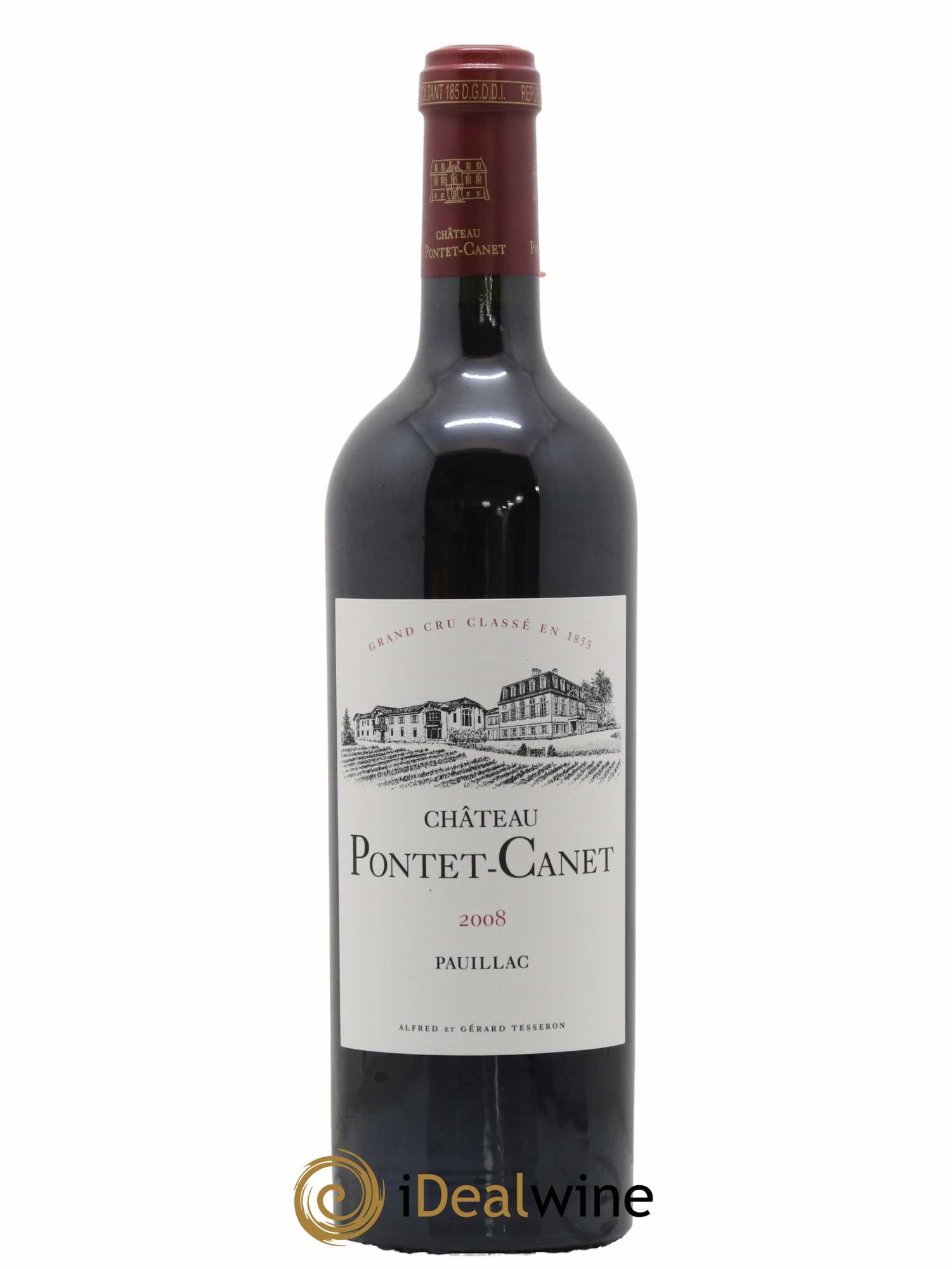 Château Pontet Canet 5ème Grand Cru Classé 2008 - Lot de 1 bouteille - 0