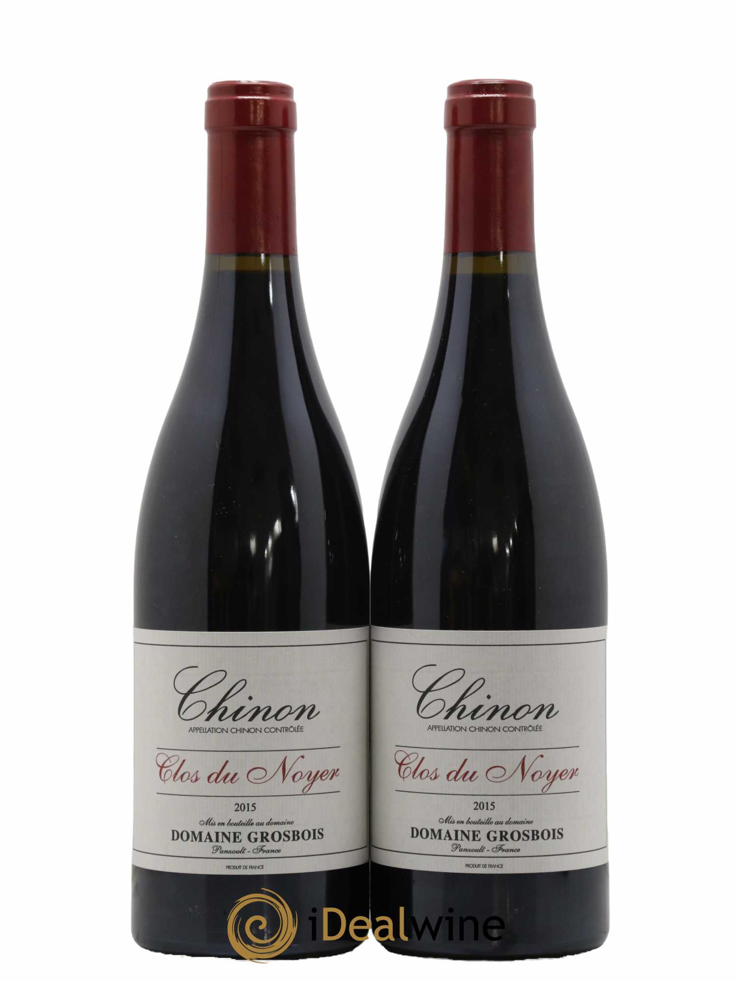 Chinon Clos du Noyer Domaine Grosbois 2015 - Lot de 2 bouteilles - 0