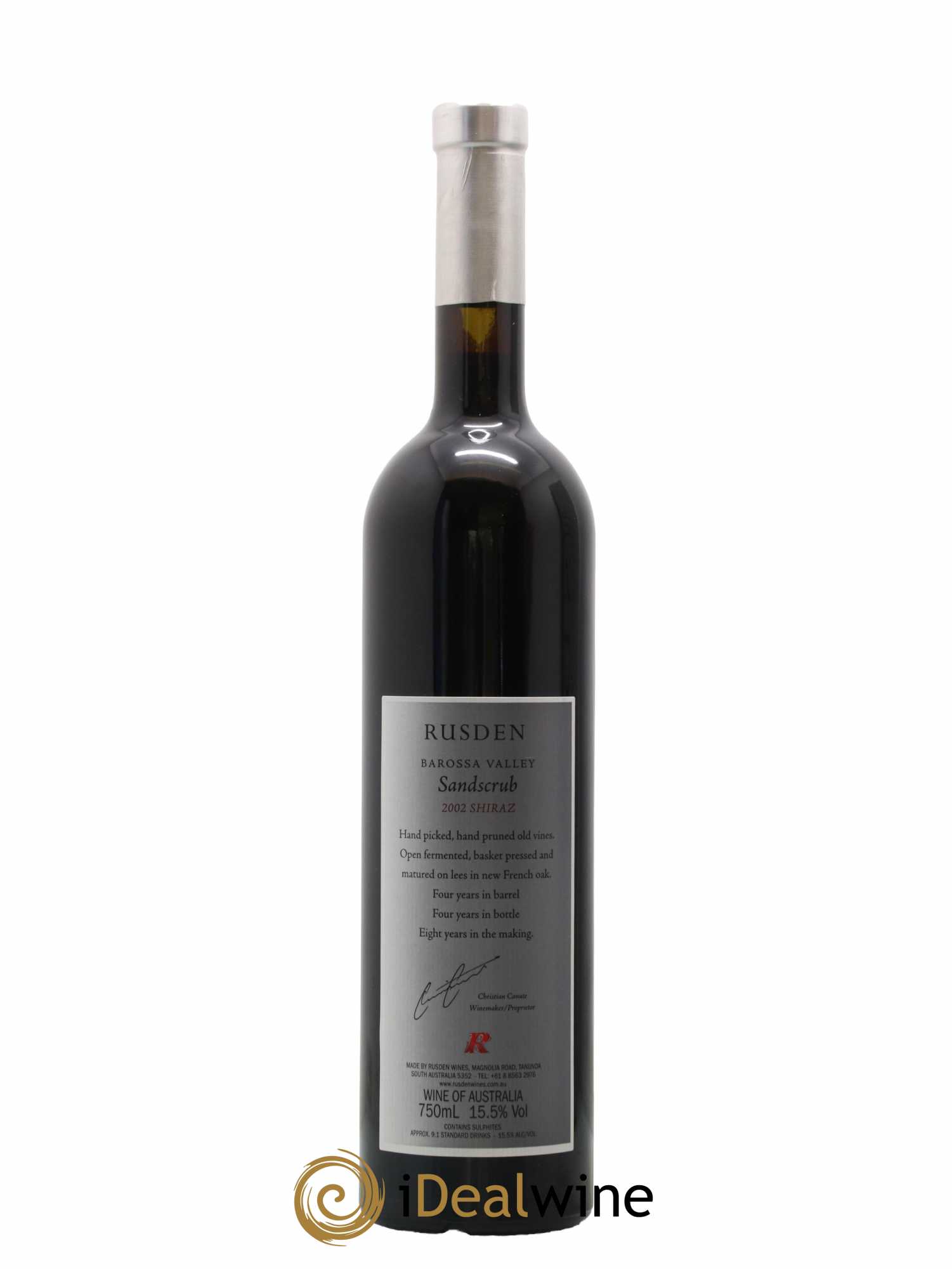 Australie Sandscrub Shiraz Rusden 2002 - Lot de 1 bouteille - 2
