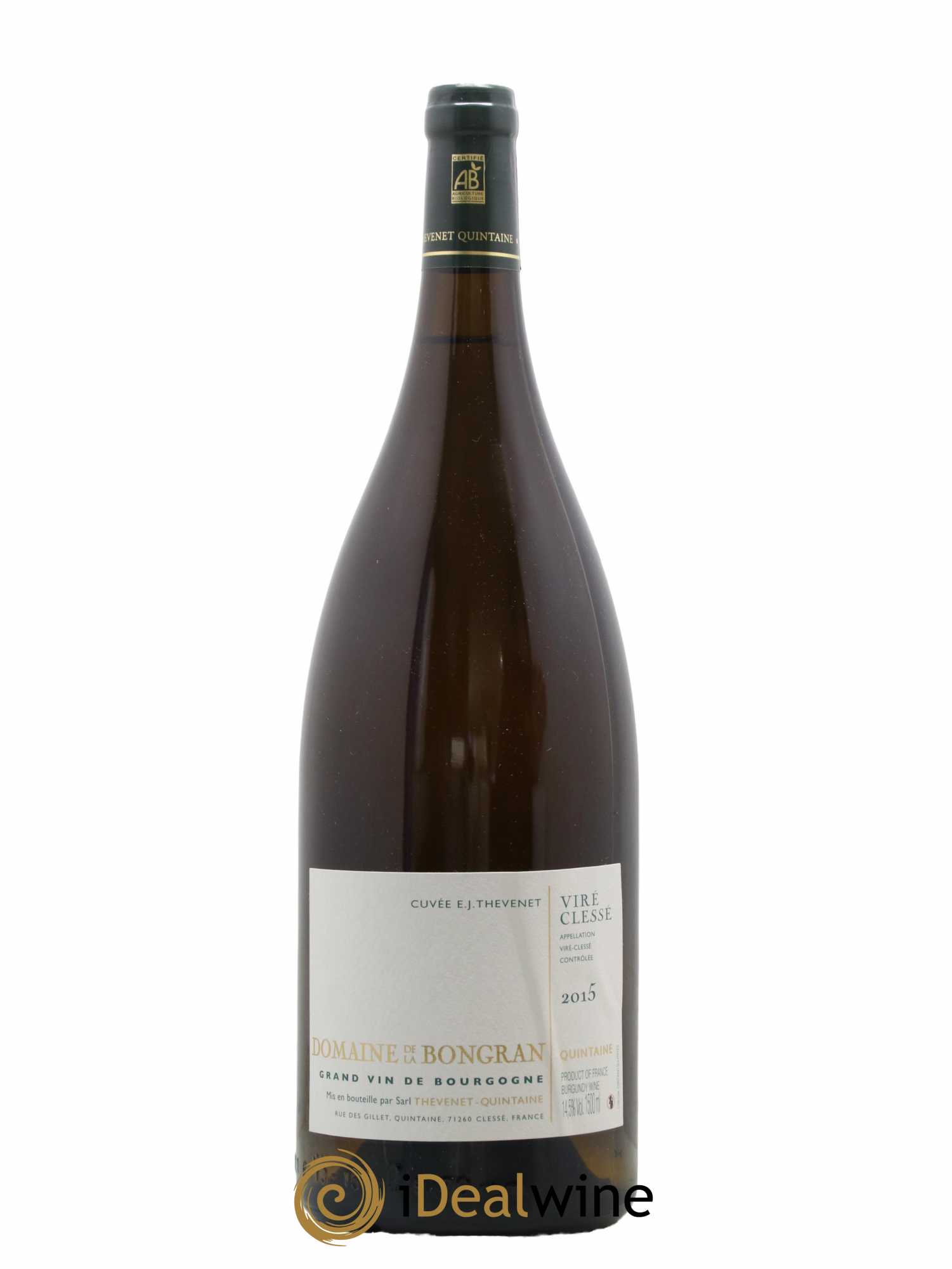 Viré-Clessé Cuvée E.J. Thevenet Domaine de la Bongran (J.Thevenet) 2015 - Lot de 1 magnum - 0