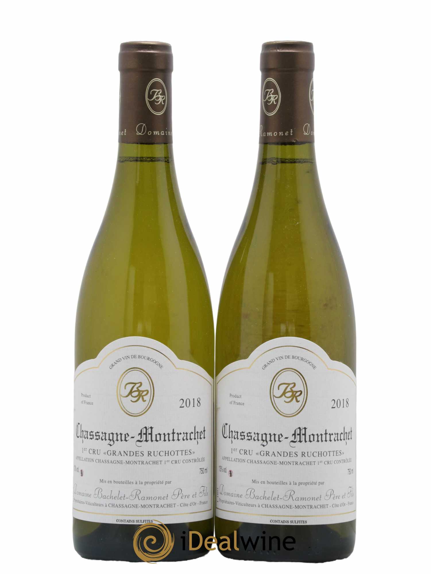 Chassagne-Montrachet 1er Cru Les Grandes Ruchottes Bachelet-Ramonet (Domaine) 2018 - Lot de 2 bouteilles - 0