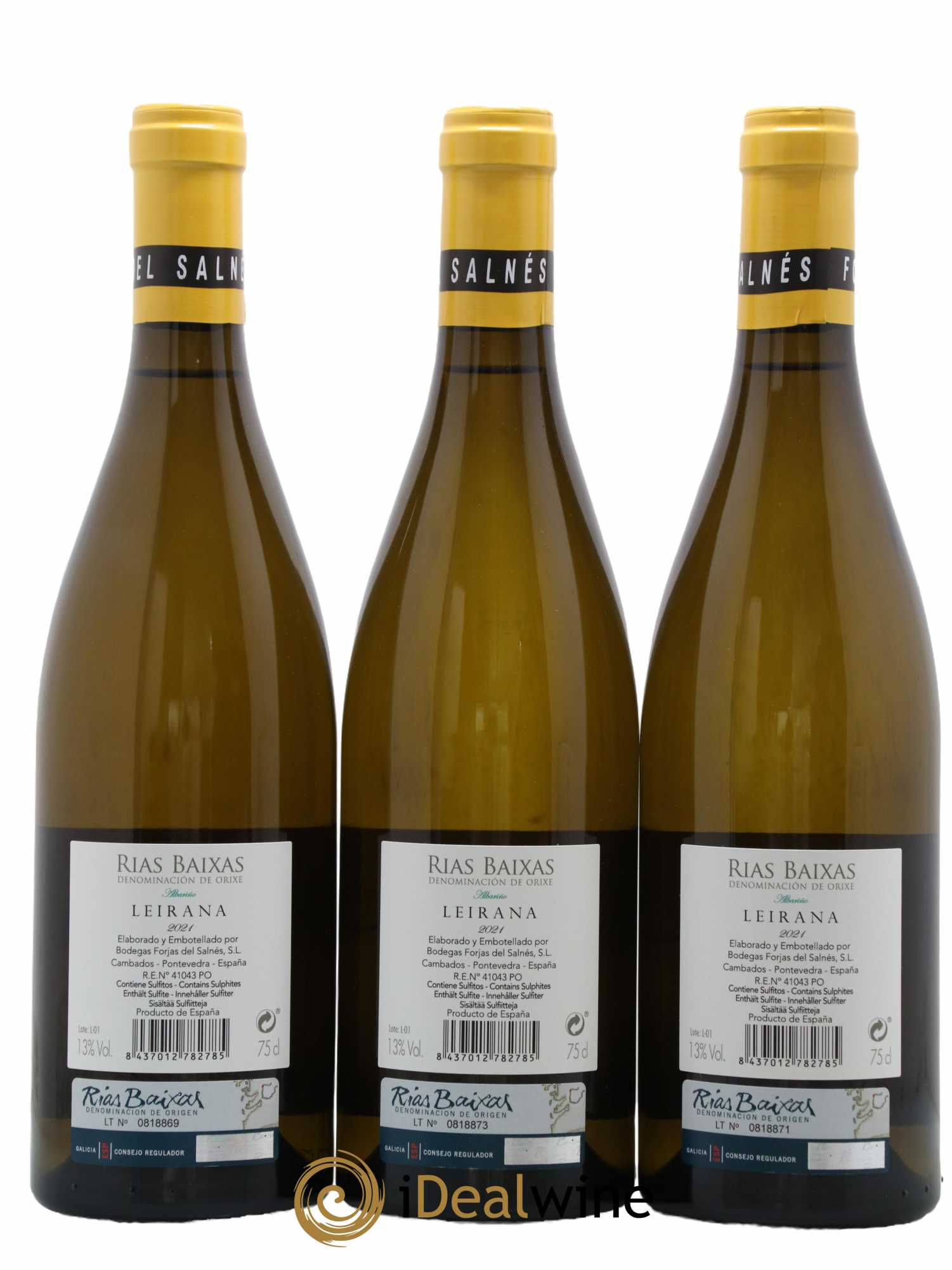 Rias Baixas Leirana Albarino Forjas del Sanés 2021 - Lotto di 3 bottiglie - 1