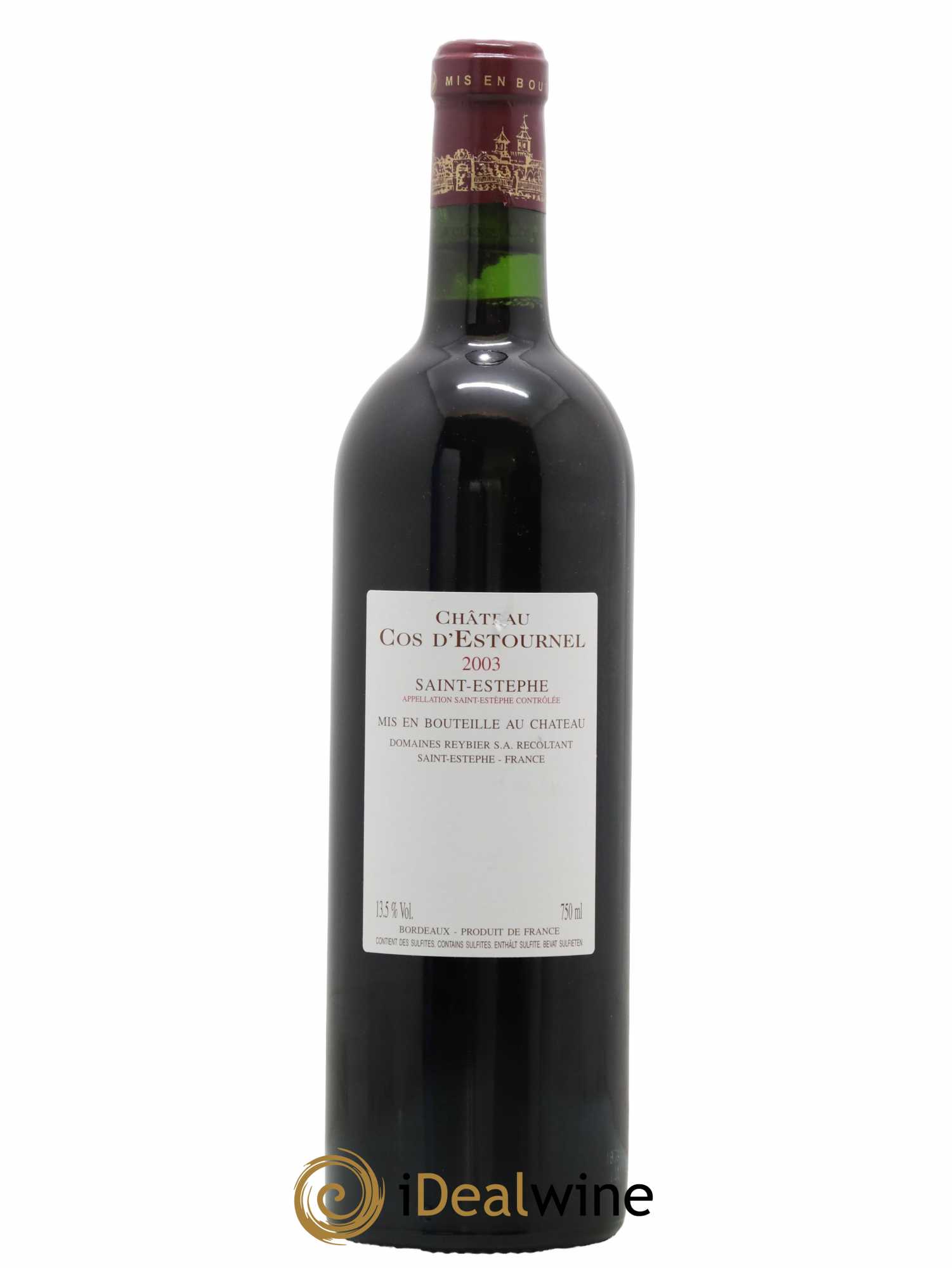 Cos d'Estournel 2ème Grand Cru Classé 2003 - Lot de 1 bouteille - 1