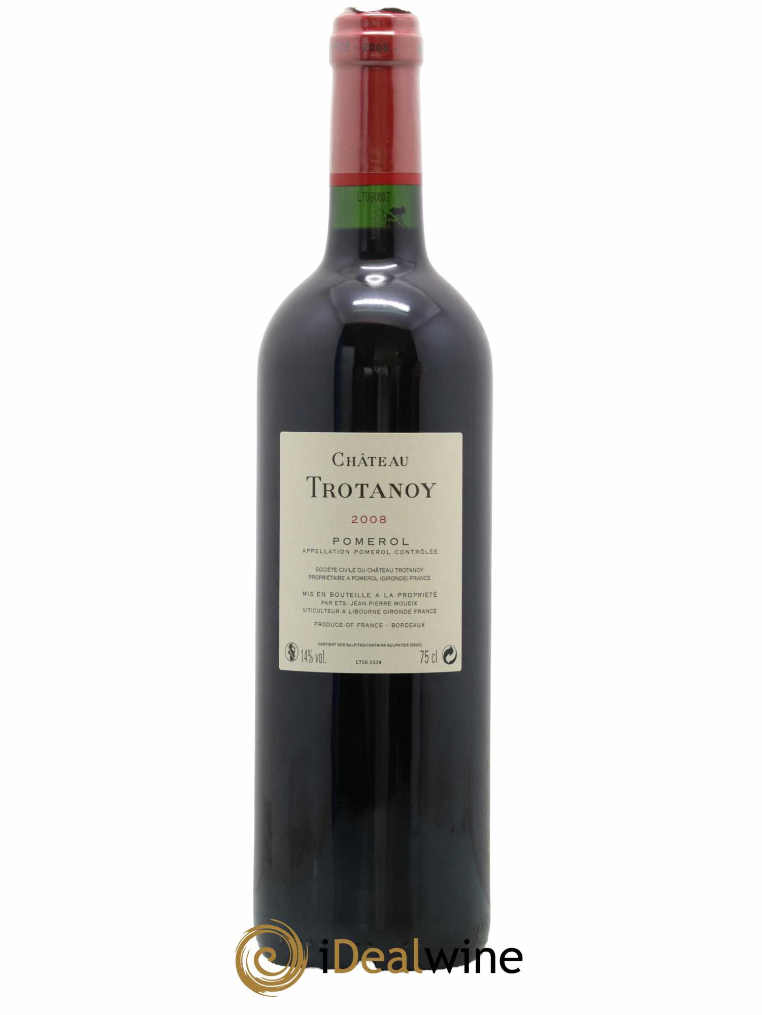 Château Trotanoy 2008 - Lot de 1 bouteille - 1