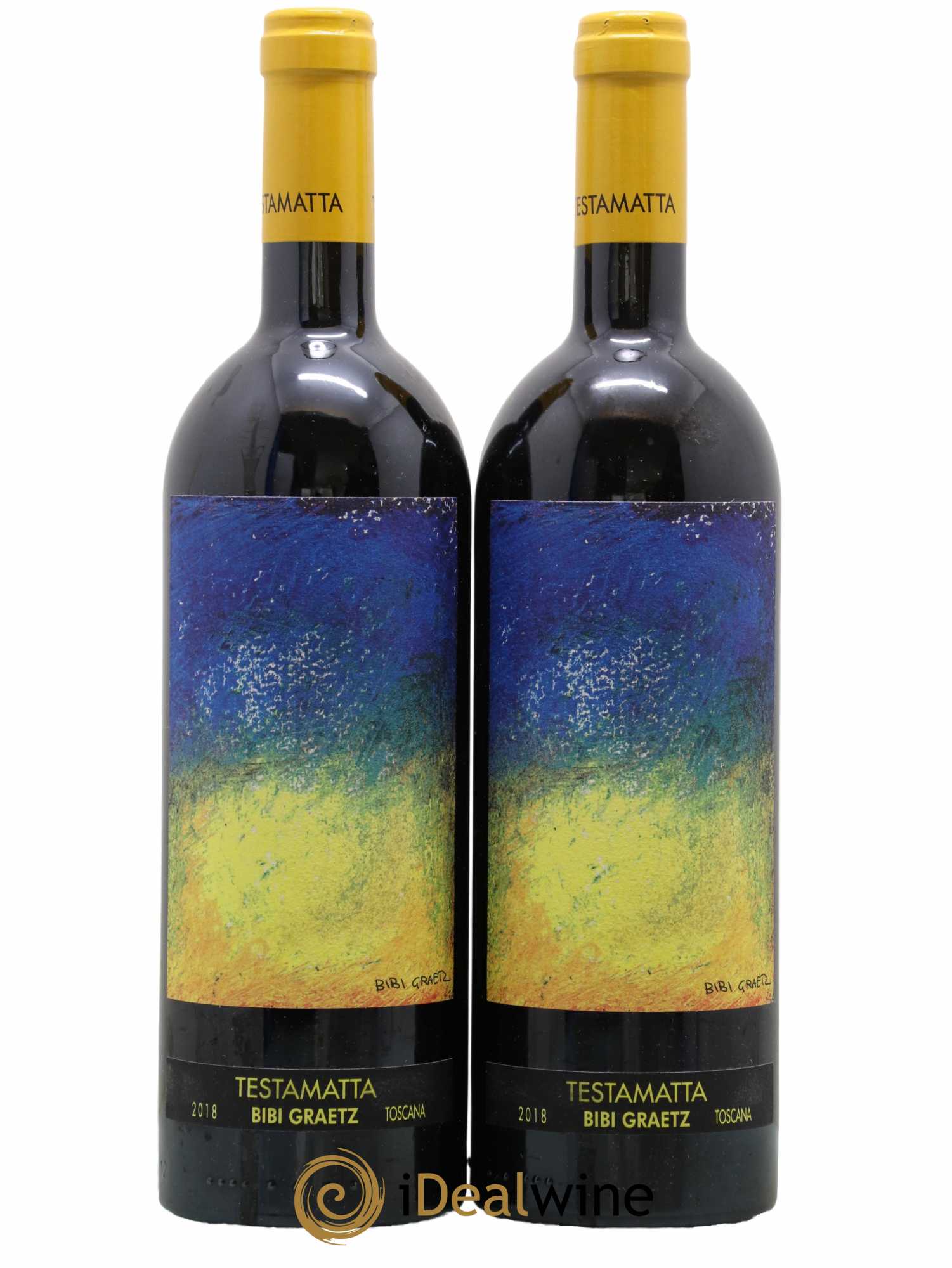 Toscana IGT Testamatta Bibi Graetz 2018 - Lot de 2 bouteilles - 0