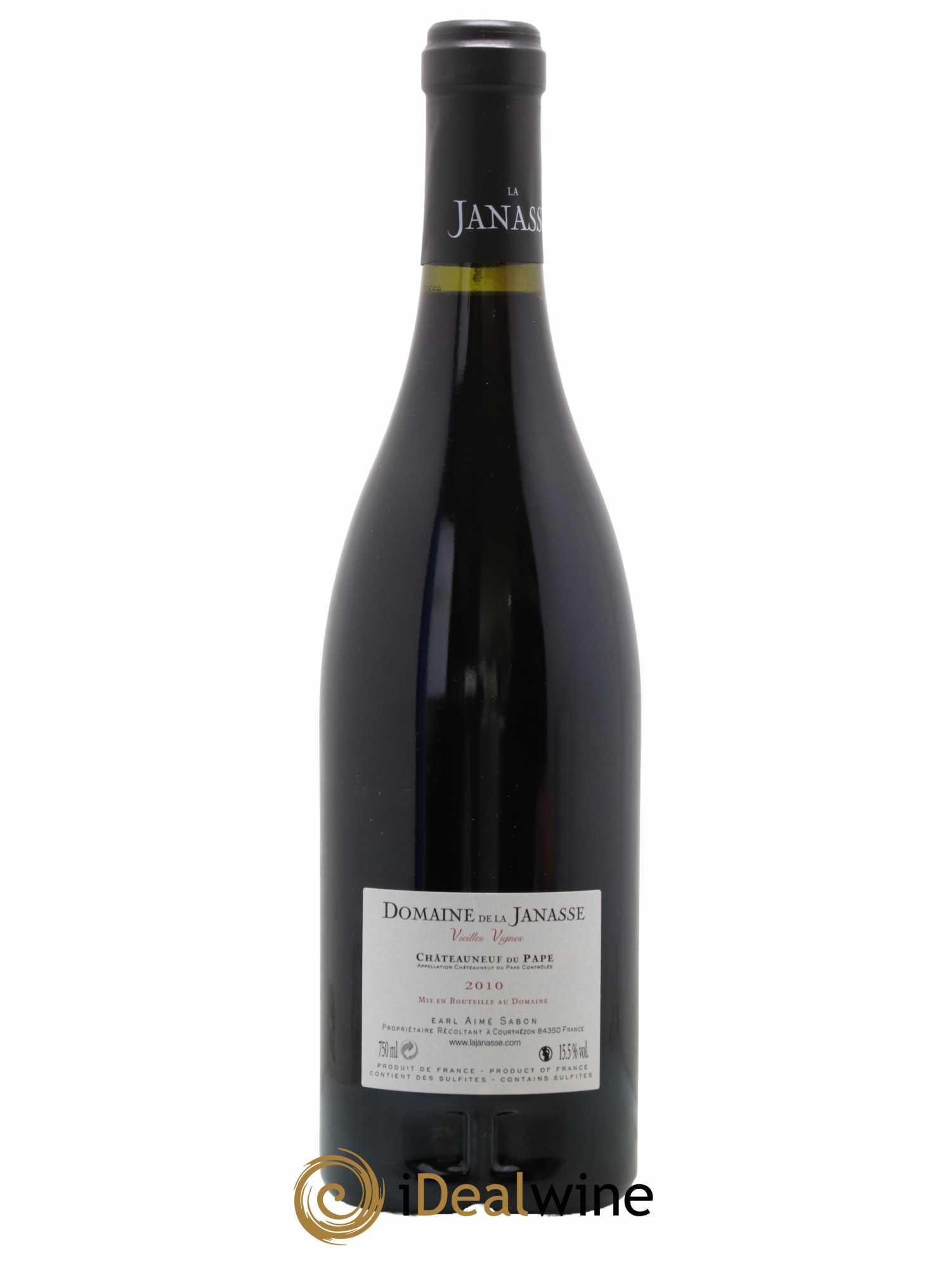Châteauneuf-du-Pape Cuvée Vieilles Vignes La Janasse (Domaine de) 2010 - Lot de 1 bouteille - 1