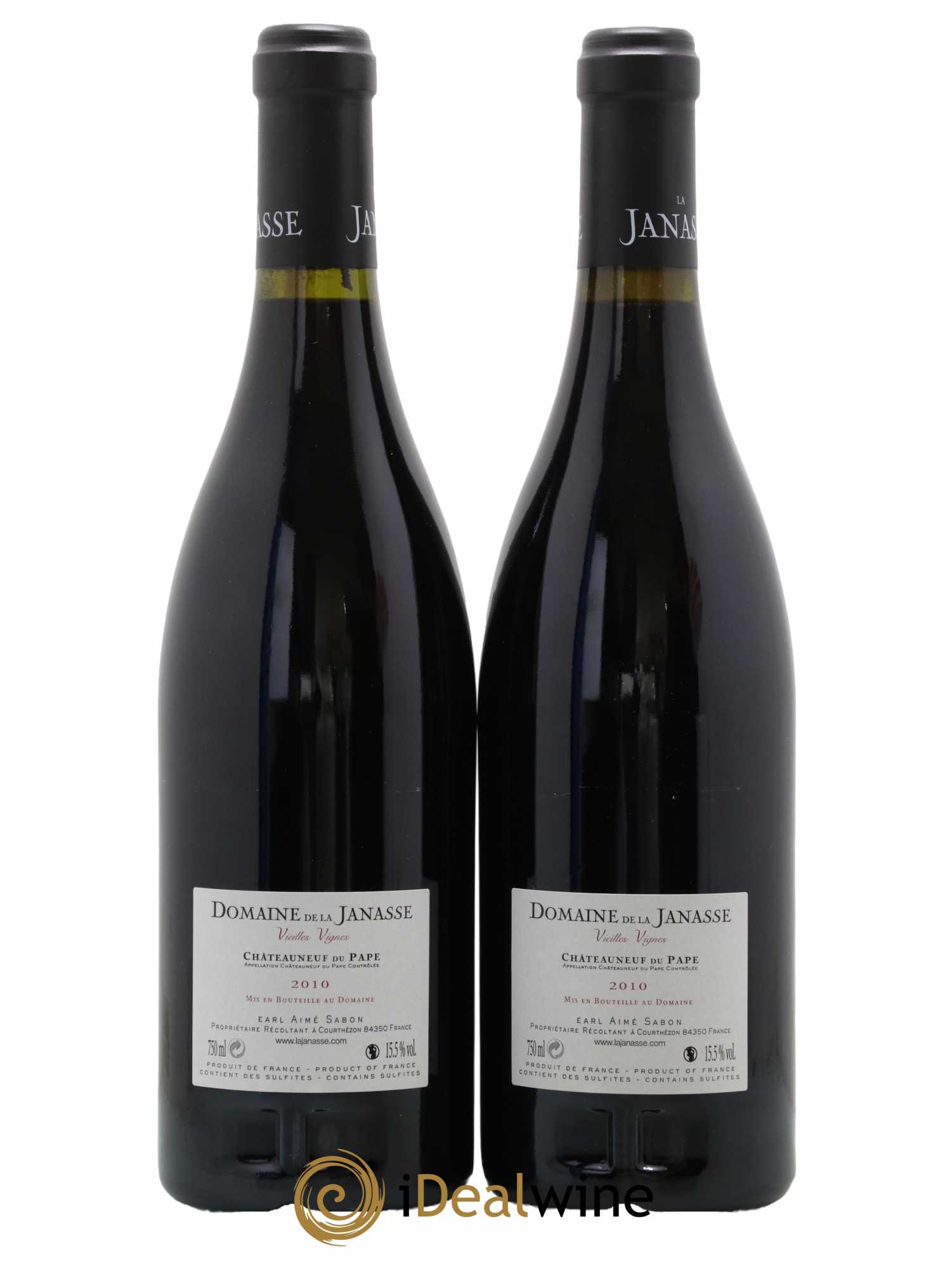 Châteauneuf-du-Pape Cuvée Vieilles Vignes La Janasse (Domaine de) 2010 - Lotto di 2 bottiglie - 1