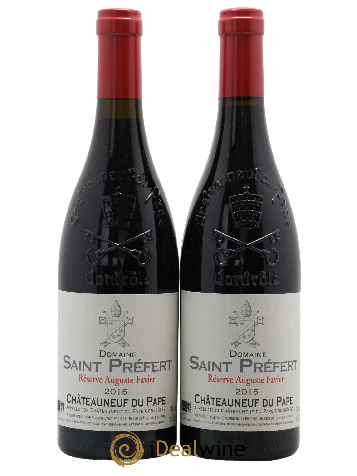 Châteauneuf-du-Pape Réserve Auguste Favier Domaine Saint-Préfert 2016 - Lot de 2 bouteilles - 0