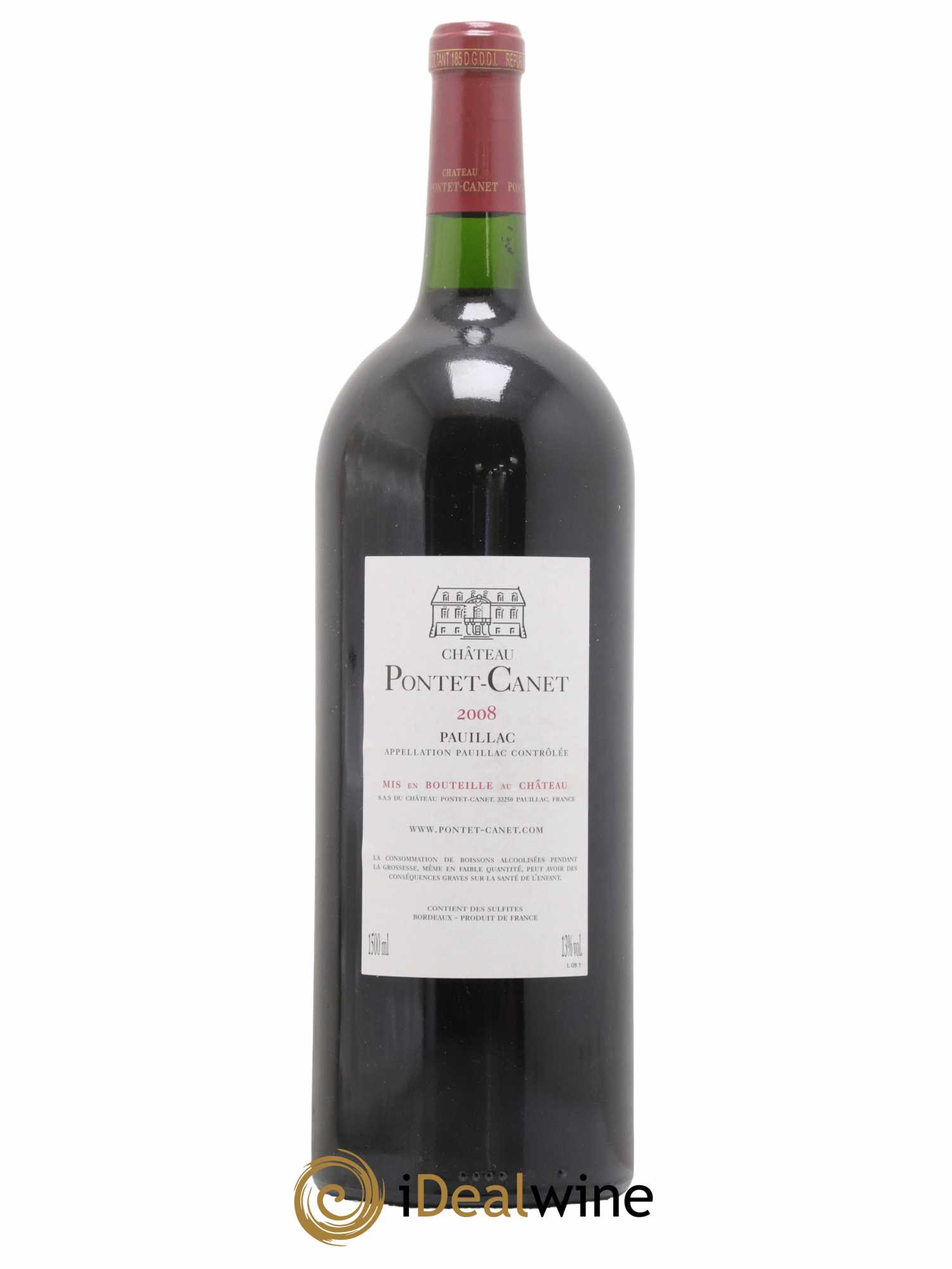 Château Pontet Canet 5ème Grand Cru Classé 2008 - Lot de 1 magnum - 1
