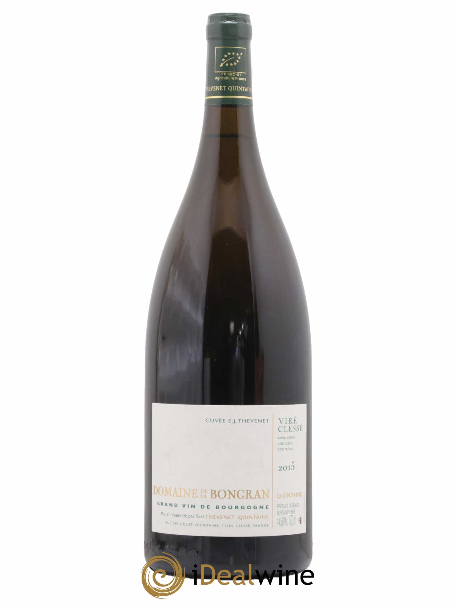 Viré-Clessé Cuvée E.J. Thevenet Domaine de la Bongran (J.Thevenet) 2015 - Lot de 1 magnum - 0