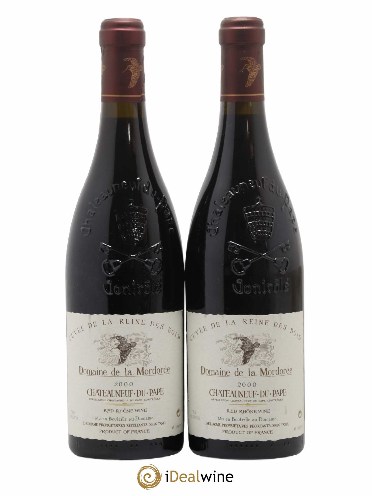 Châteauneuf-du-Pape Cuvée de la Reine des Bois La Mordorée (Domaine de) 2000 - Lot de 2 bouteilles - 0