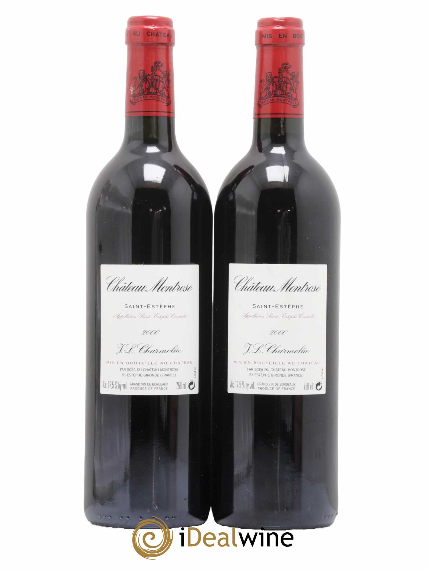 Château Montrose 2ème Grand Cru Classé 2000 - Lot de 2 bouteilles - 1