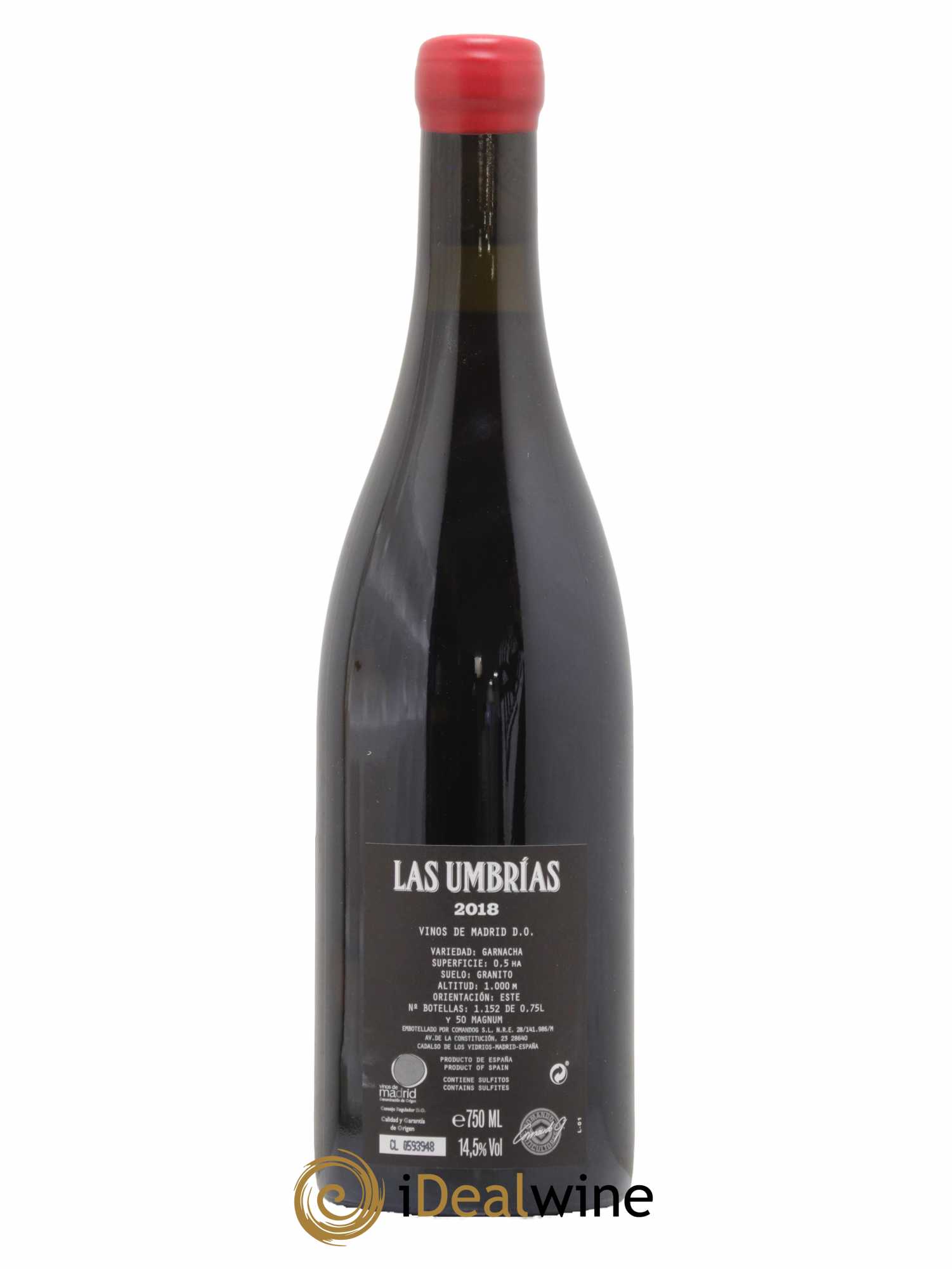 Espagne Castilla y Leon Comando G Las Umbrias 2018 - Lot de 1 bouteille - 1