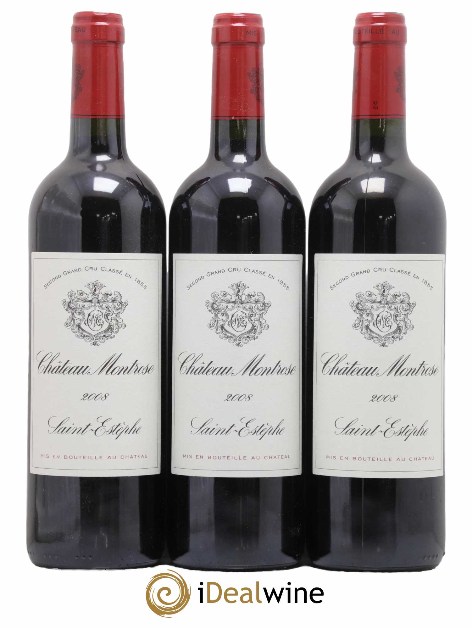 Château Montrose 2ème Grand Cru Classé 2008 - Lot de 3 bouteilles - 0