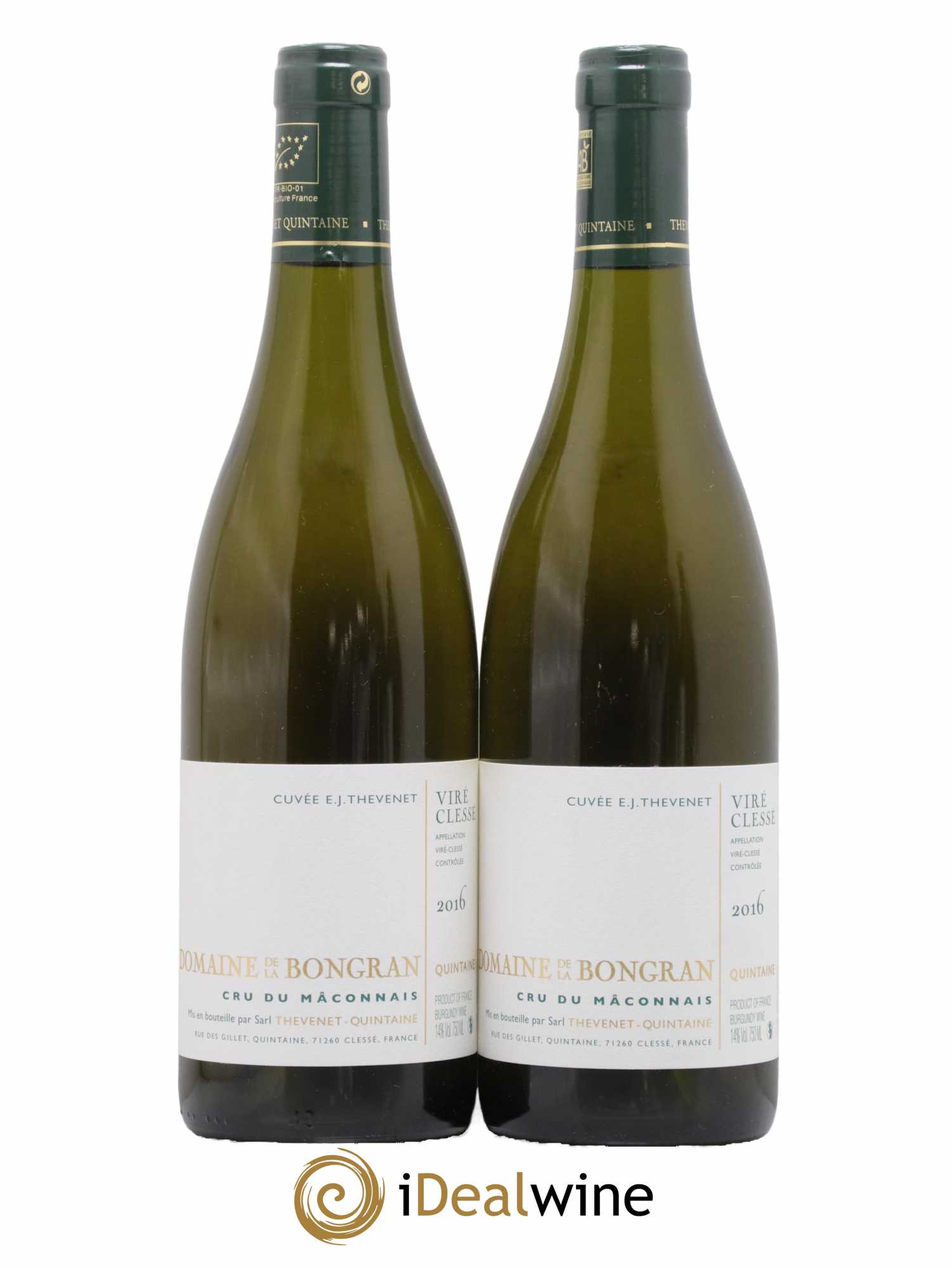 Viré-Clessé Cuvée E.J. Thevenet Domaine de la Bongran (J.Thevenet) 2016 - Lot de 2 bouteilles - 0