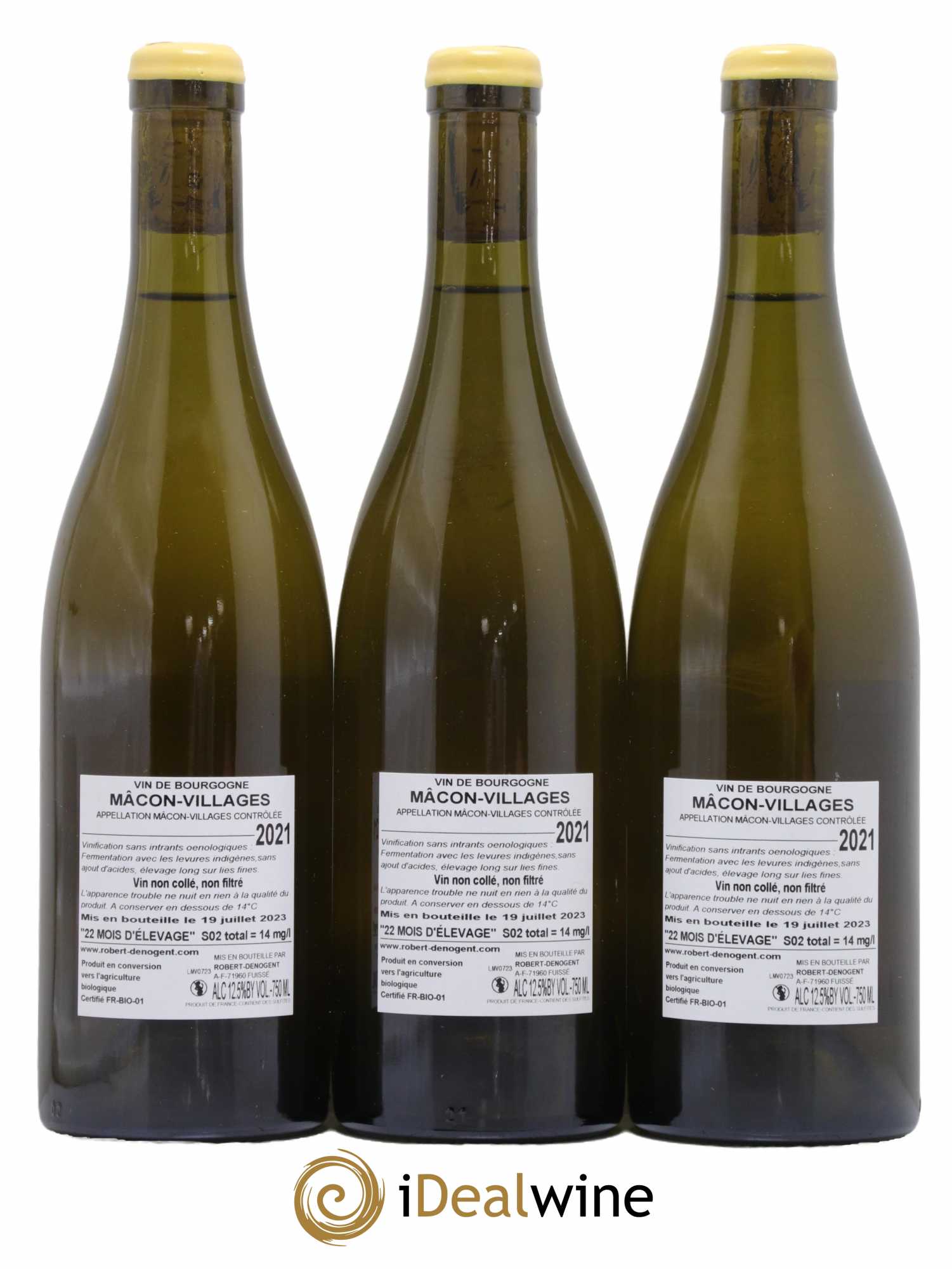 Mâcon-Villages Les Sardines Robert Denogent (Domaine) 2021 - Lot of 3 bottles - 1